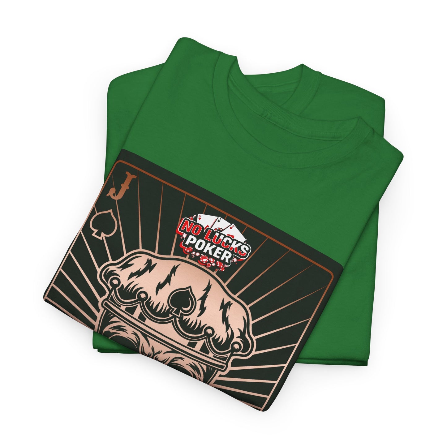 No Lucks Given – Jack Skull Crown of Spades Poker Tee (Copper Edition)