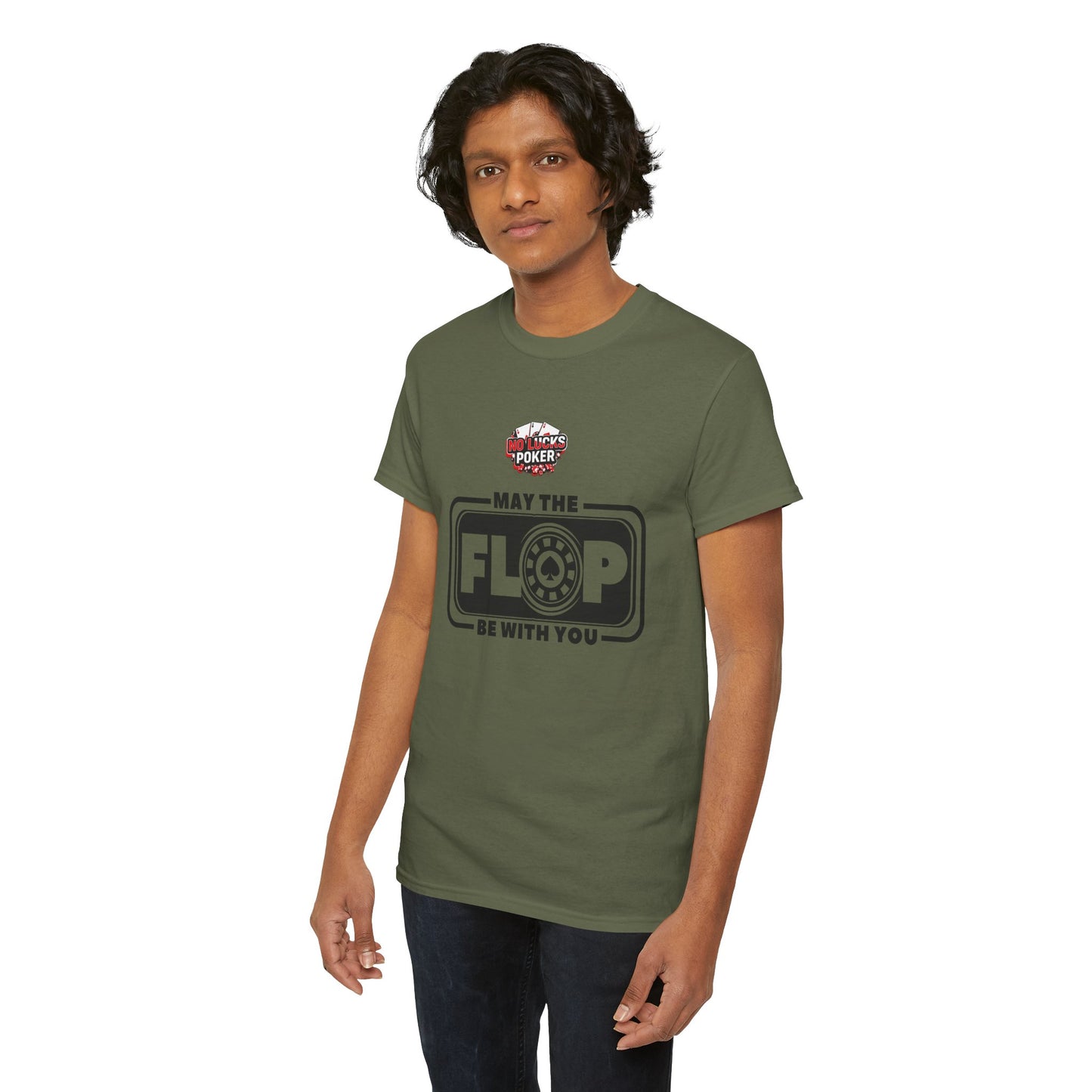 Zero Lucks – “May the Flop Be With You” Poker Logo Tee