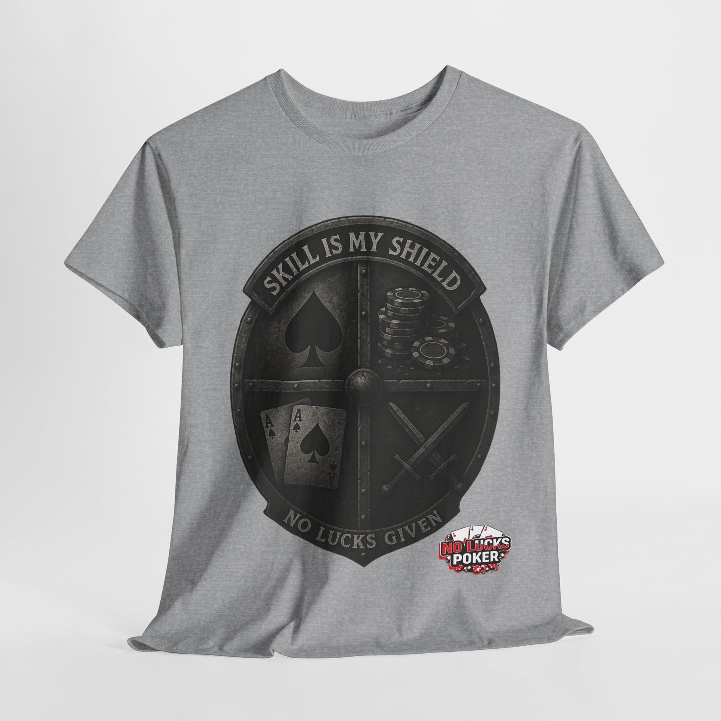 Stack or Shatter Poker T-Shirt | No Lucks Given – Skill Over Luck