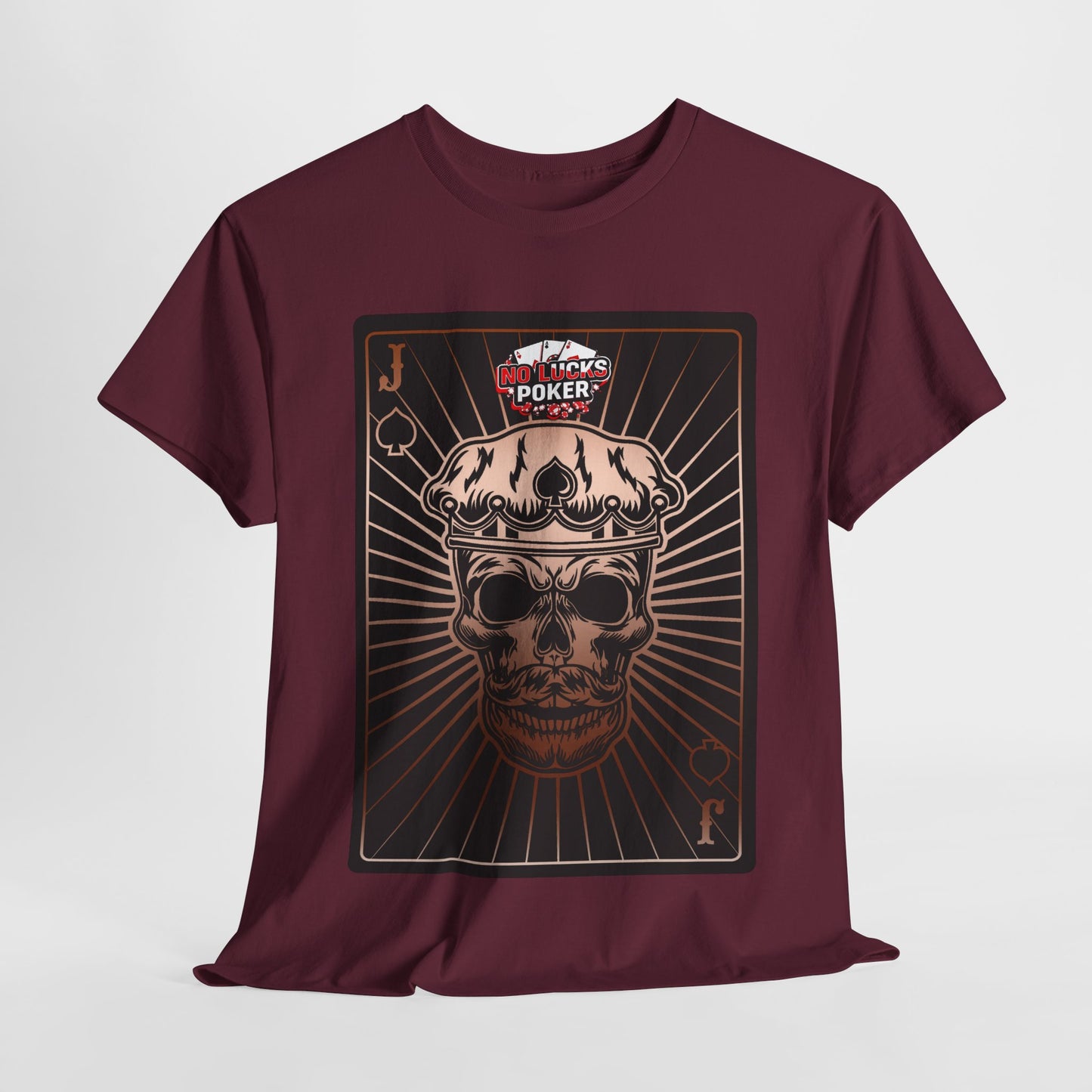 No Lucks Given – Jack Skull Crown of Spades Poker Tee (Copper Edition)