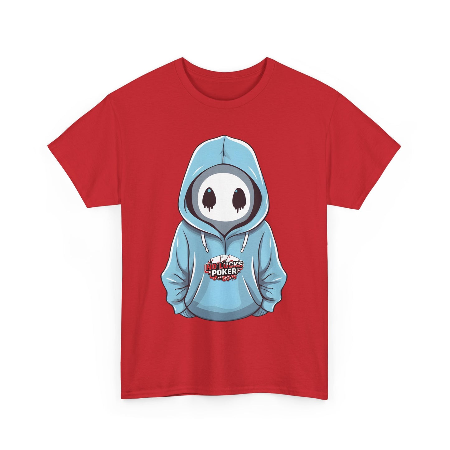No Lucks Given – Mysterious Hoodie Player Poker Tee
