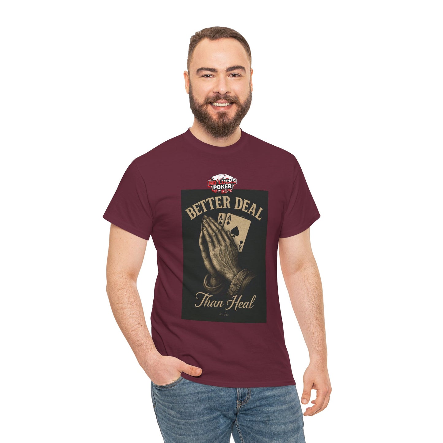 No Prayers Just Play Poker T-Shirt | Zero Lucks – Skill Over Superstition