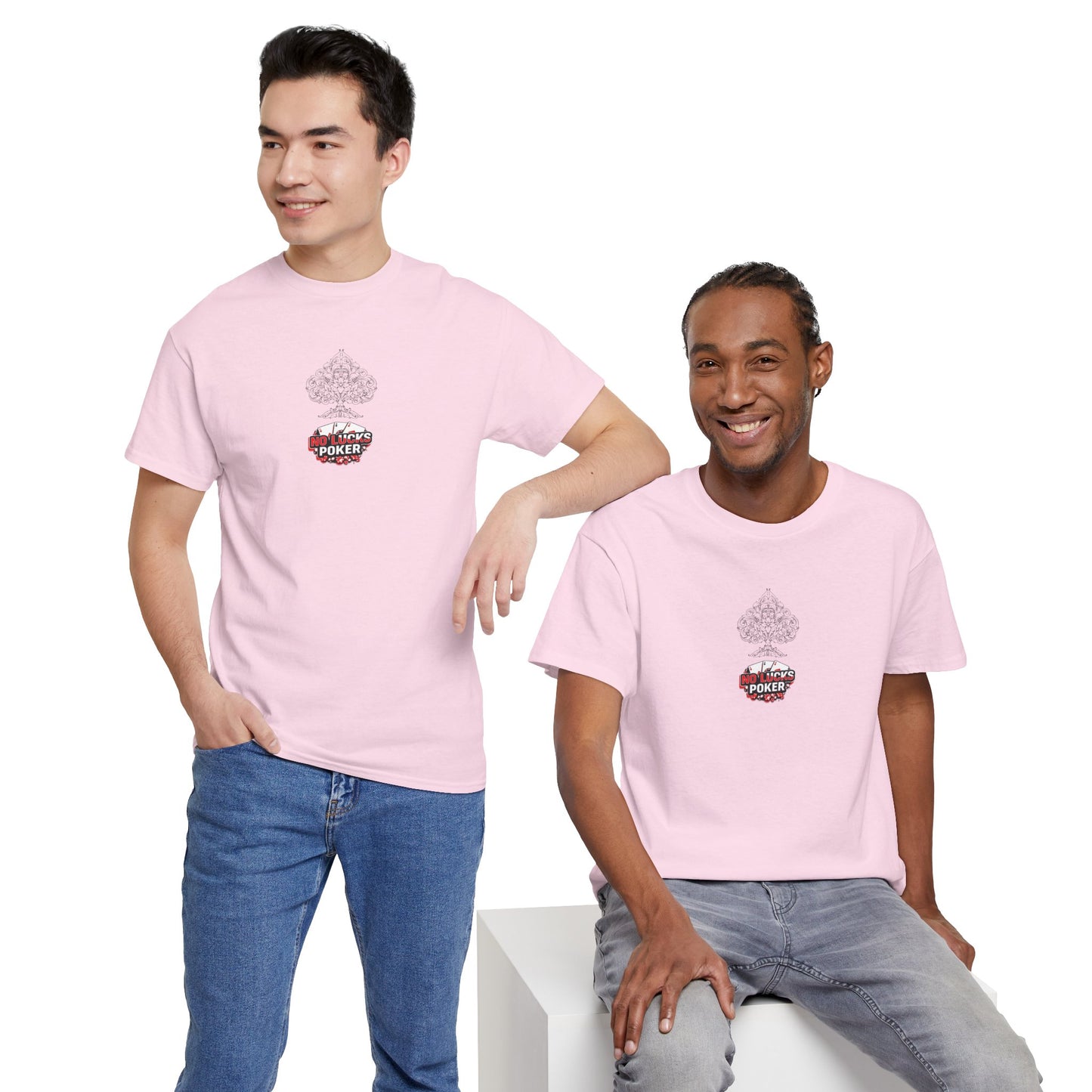 No Lucks Given Logo Poker T-Shirt | Built for Players, Not Luck