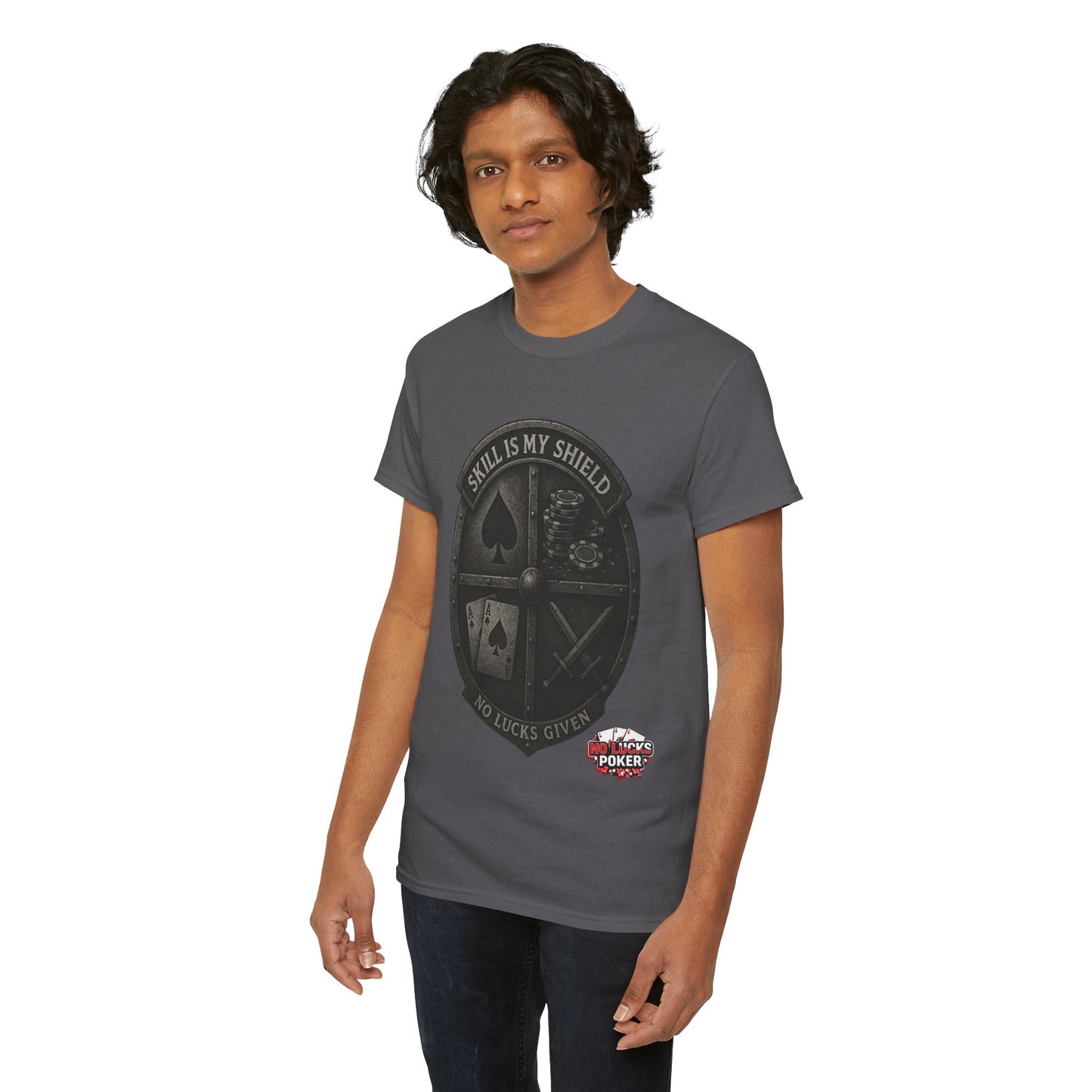 Stack or Shatter Poker T-Shirt | No Lucks Given – Skill Over Luck
