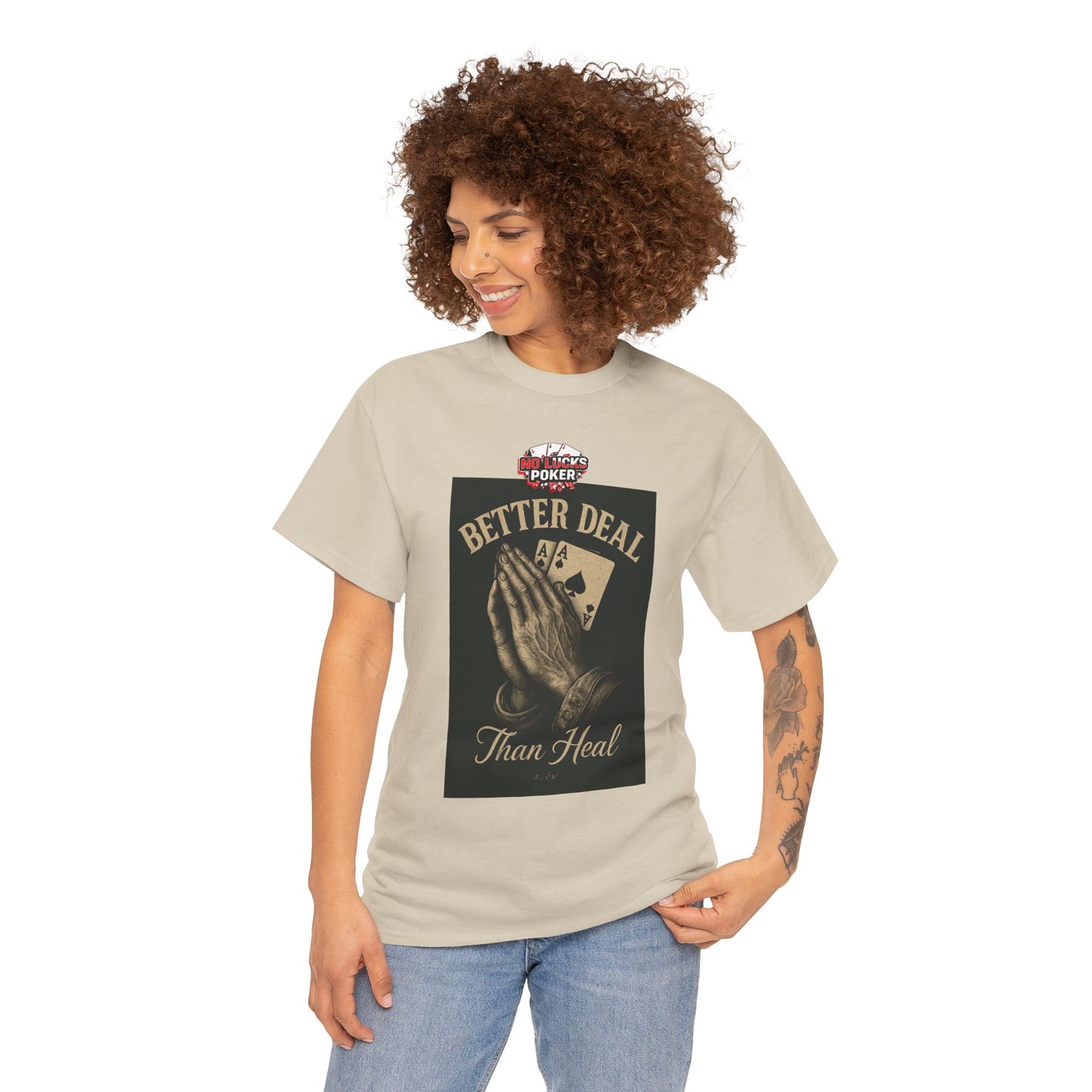 No Prayers Just Play Poker T-Shirt | Zero Lucks – Skill Over Superstition