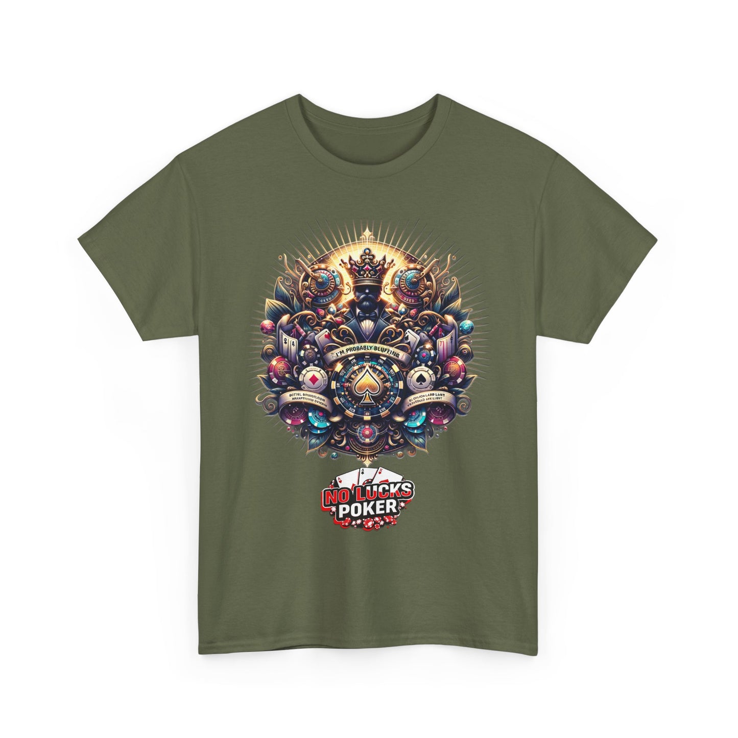 I'm Probably Bluffing unisex heavy cotton tee Poker Apparel