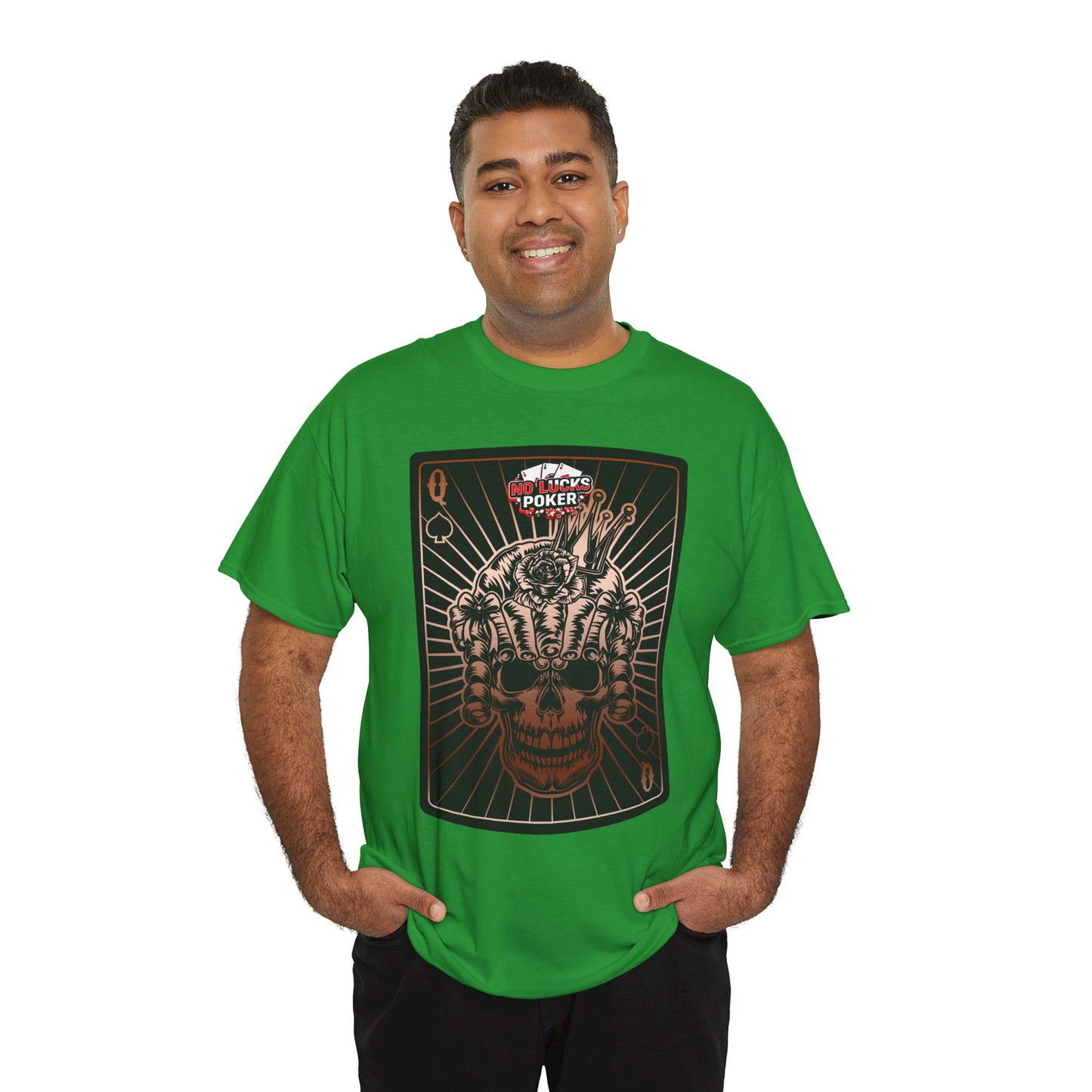 No Lucks Given – Angry Queen of Spades Poker Tee (Copper Edition)