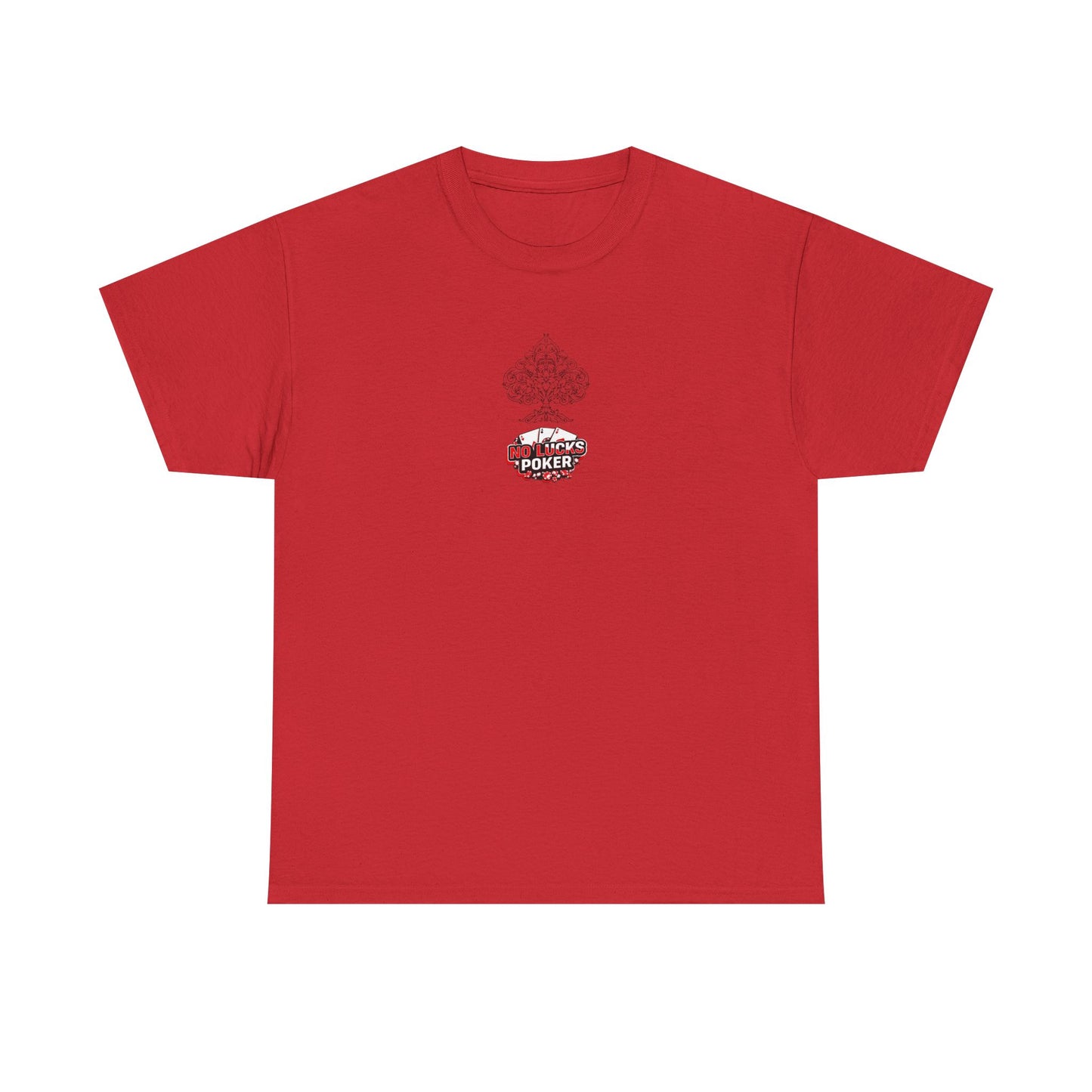 No Lucks Given Logo Poker T-Shirt | Built for Players, Not Luck