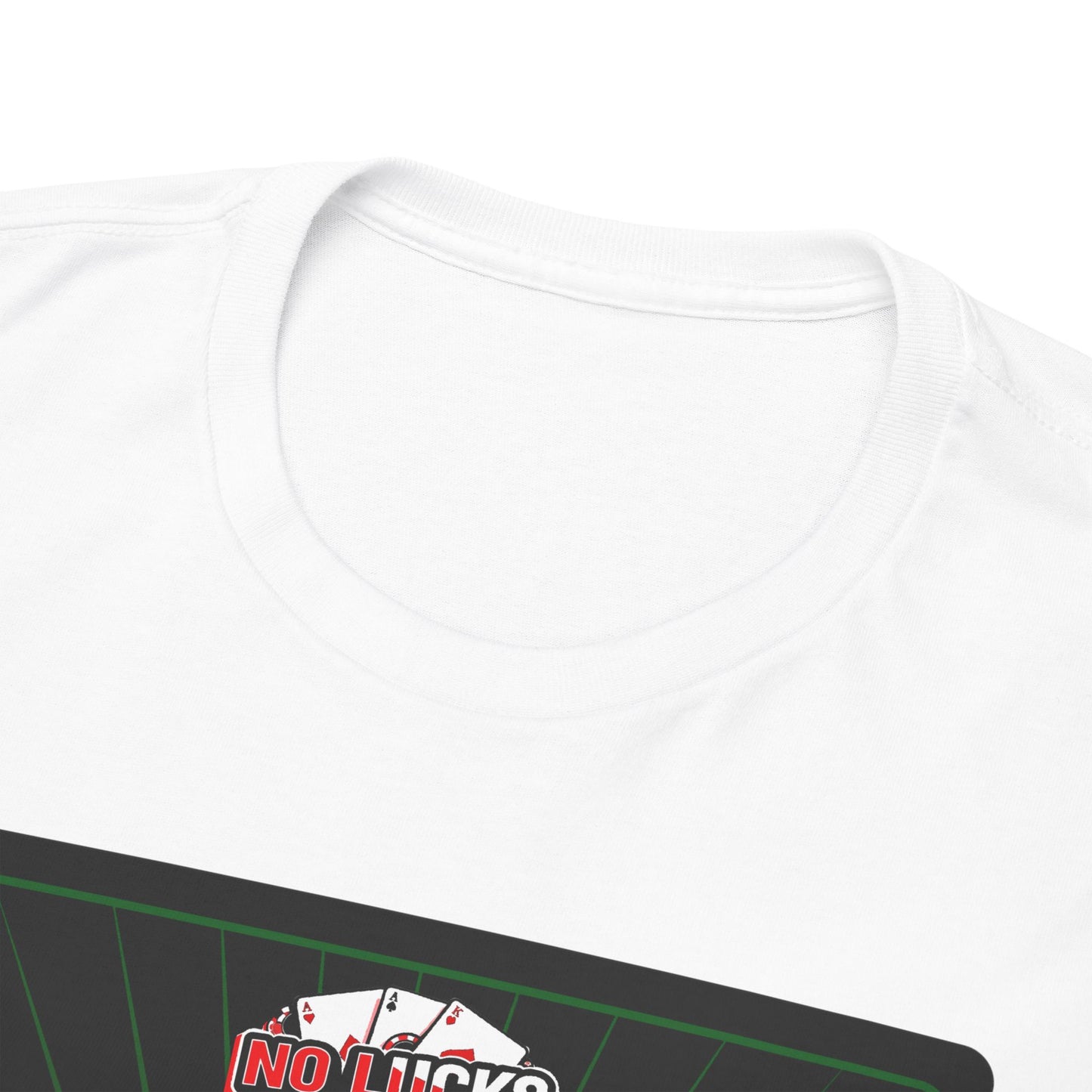 No Lucks Given – Jack Skull Crown Poker Tee (Green & Red Edition)