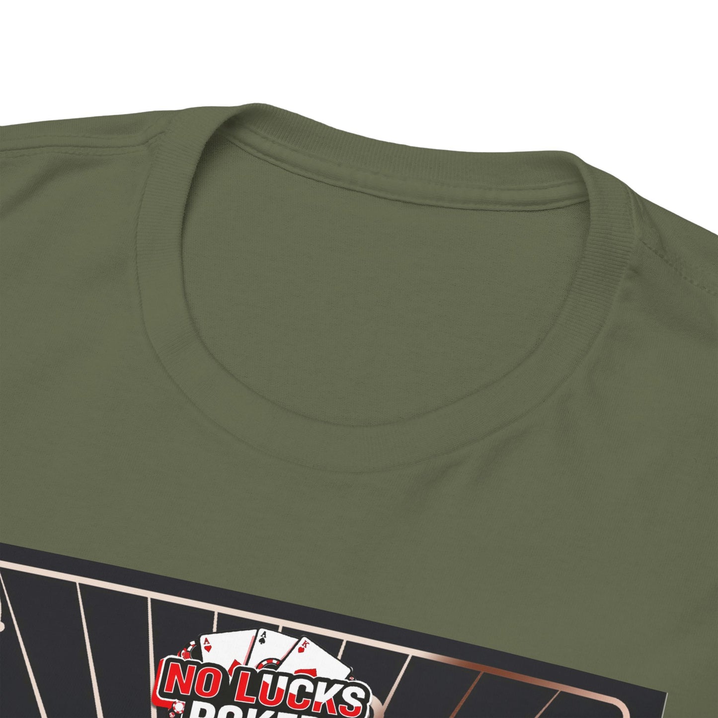 No Lucks Given Angry Queen of Clubs Copper Poker T-Shirt Must have Good Luck All-in