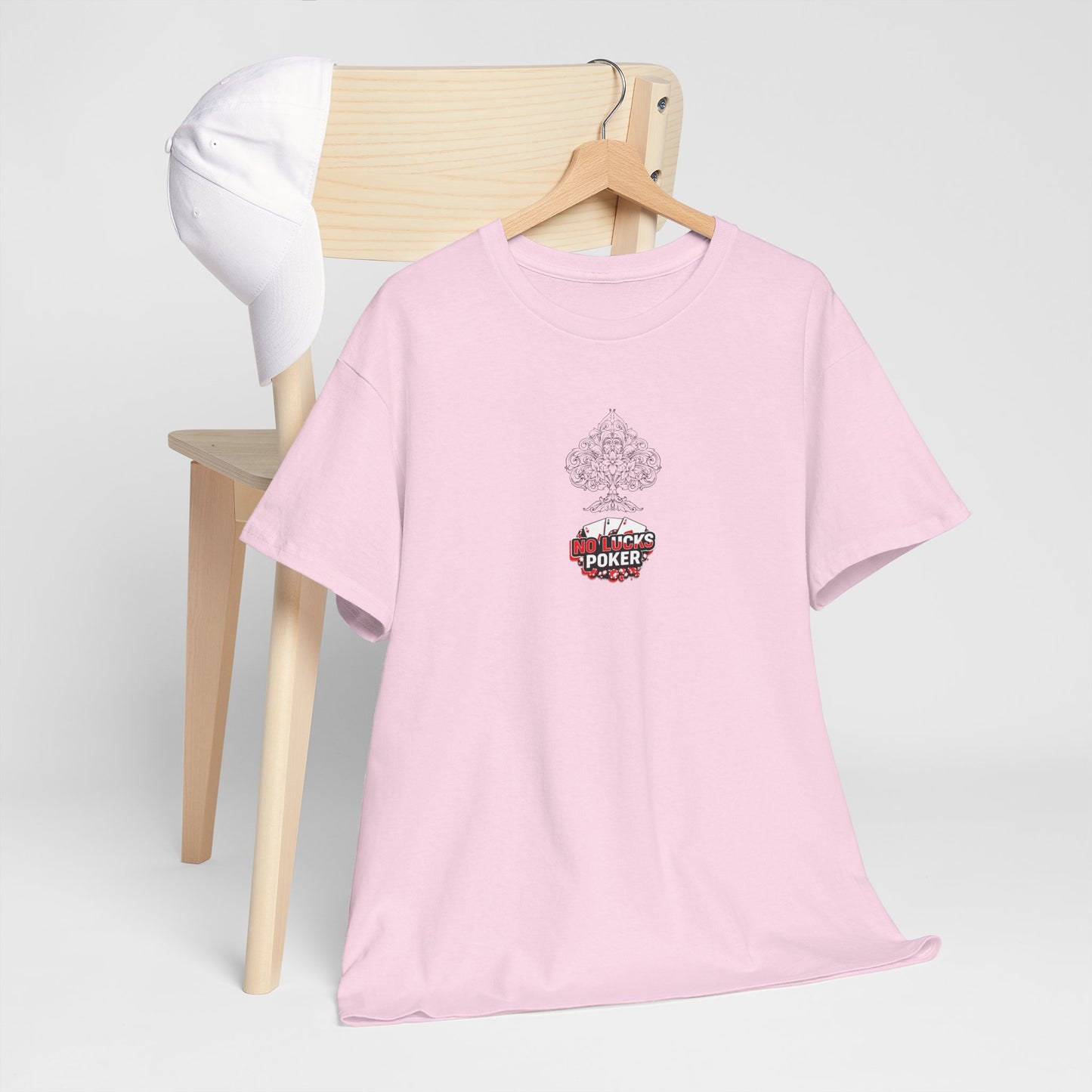No Lucks Given Logo Poker T-Shirt | Built for Players, Not Luck