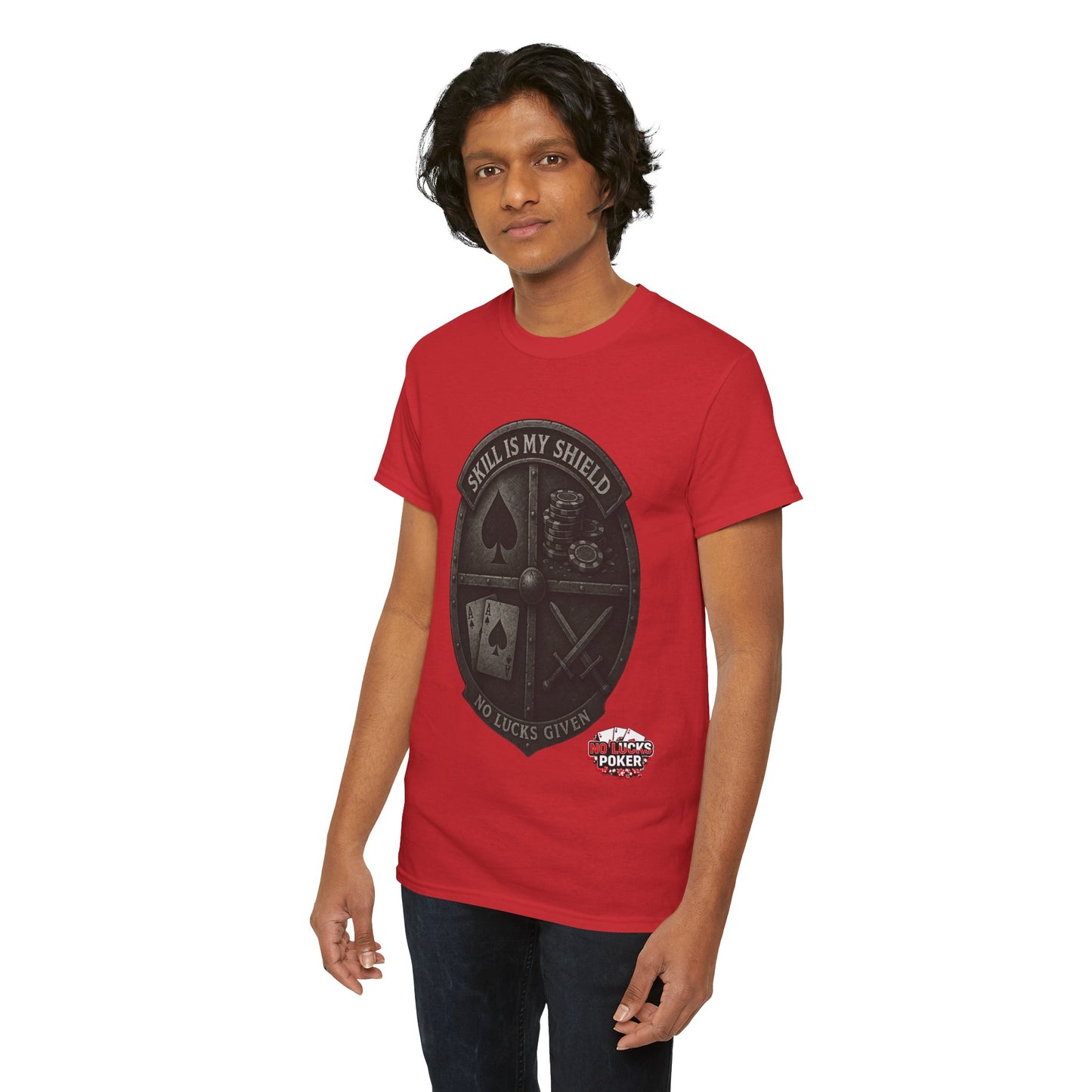 Stack or Shatter Poker T-Shirt | No Lucks Given – Skill Over Luck