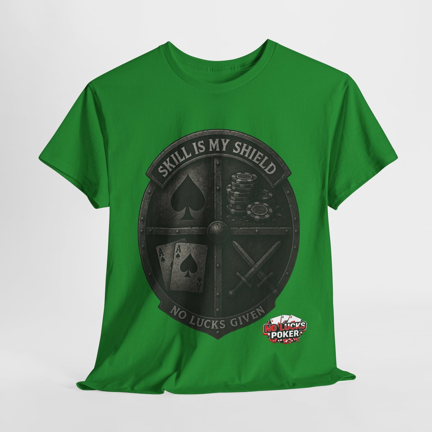 Stack or Shatter Poker T-Shirt | No Lucks Given – Skill Over Luck