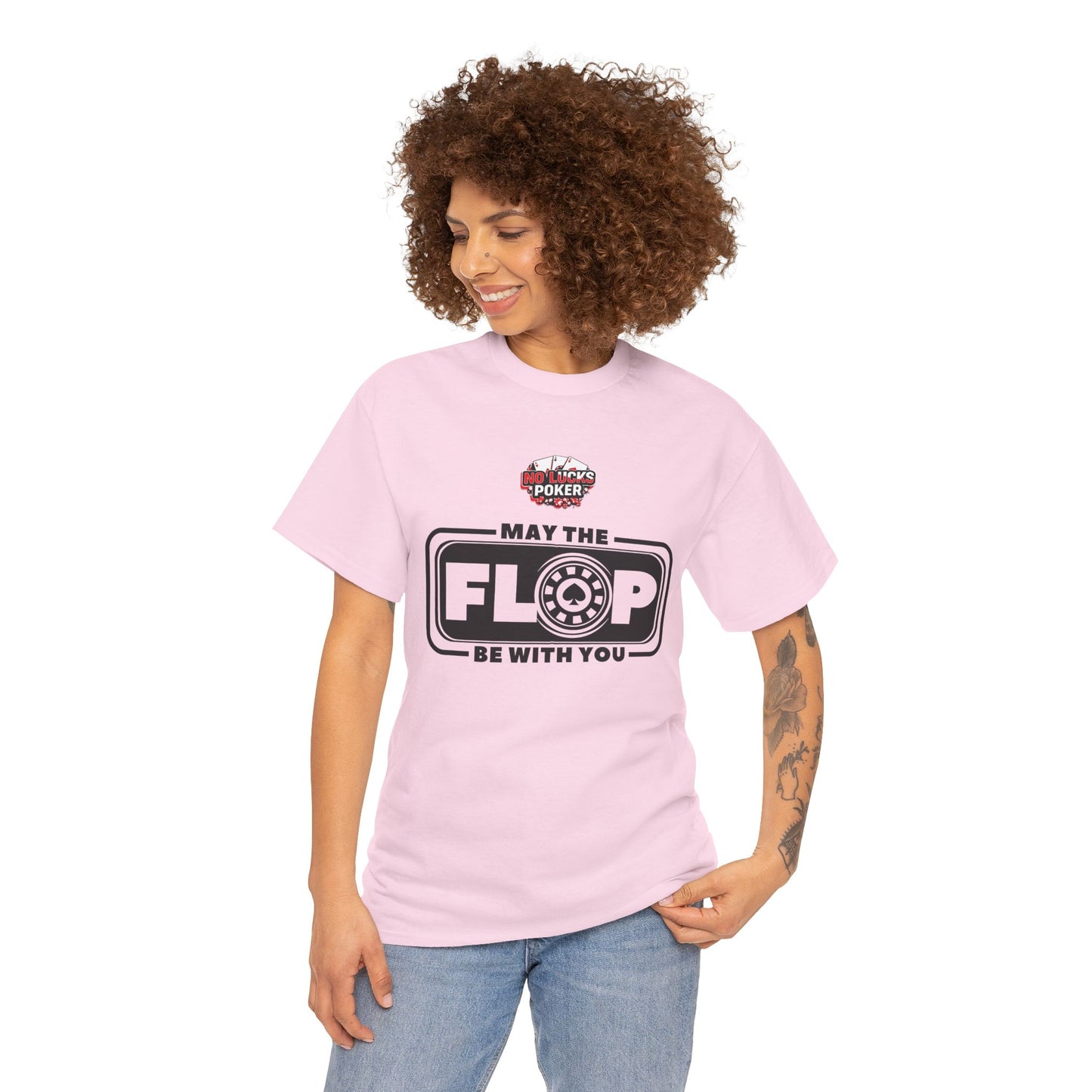 Zero Lucks – “May the Flop Be With You” Poker Logo Tee