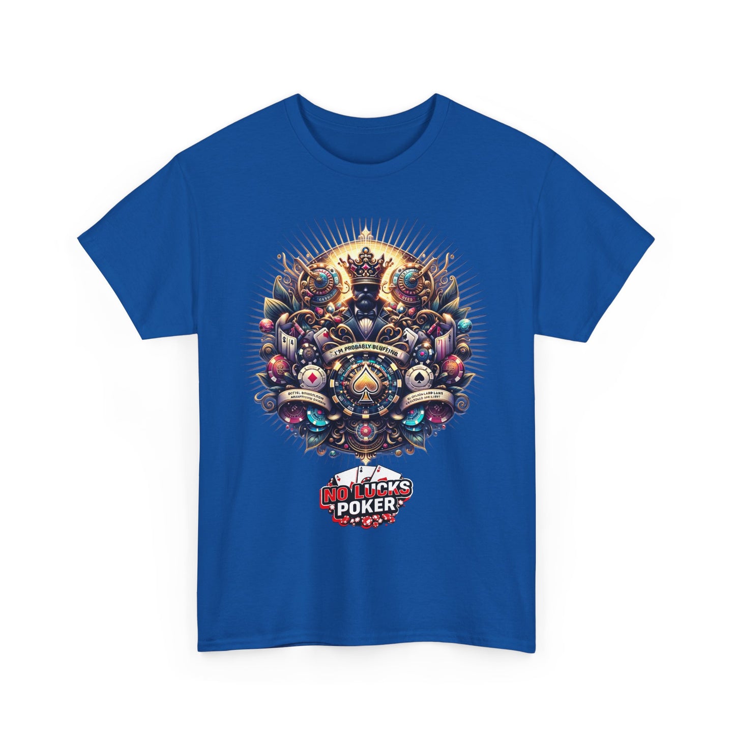I'm Probably Bluffing unisex heavy cotton tee Poker Apparel