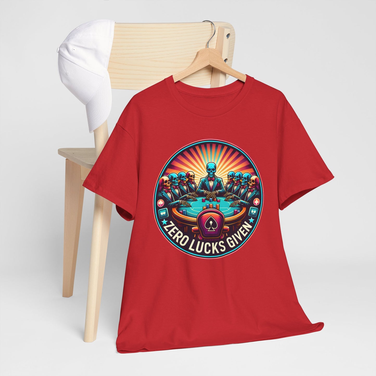 Zero Lucks Given unisex heavy cotton tee Poker Apparel