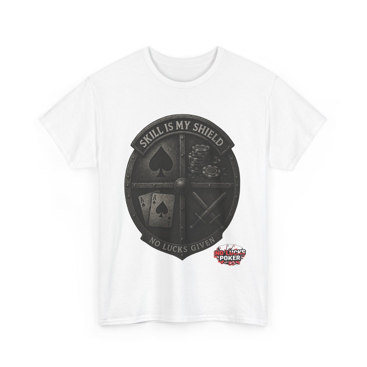 Stack or Shatter Poker T-Shirt | No Lucks Given – Skill Over Luck