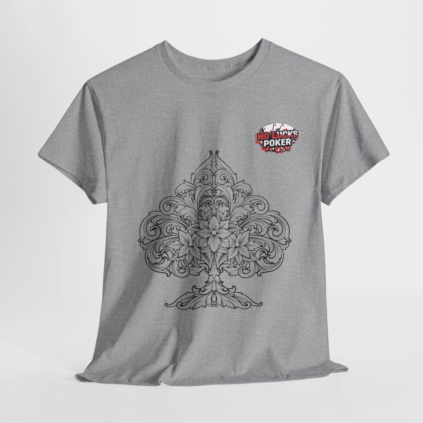 No Lucks Given – Spade Poker T-Shirt (Good Luck, All In)