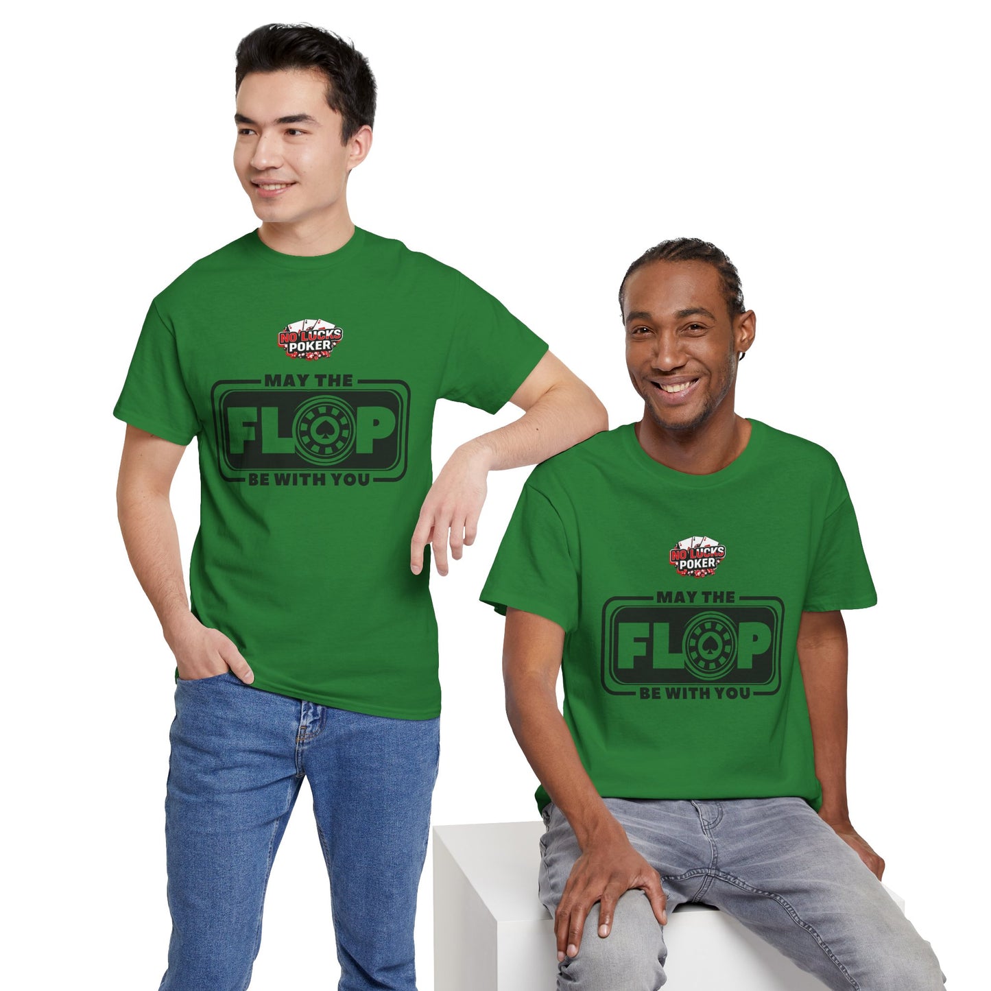 Zero Lucks – “May the Flop Be With You” Poker Logo Tee