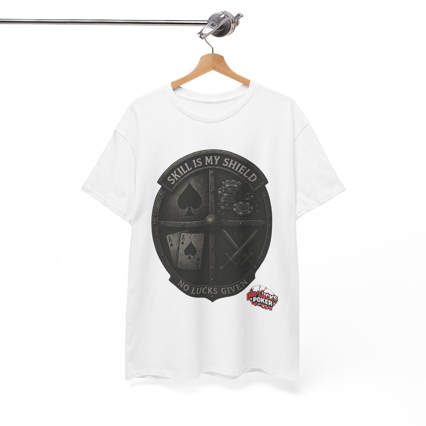 Stack or Shatter Poker T-Shirt | No Lucks Given – Skill Over Luck