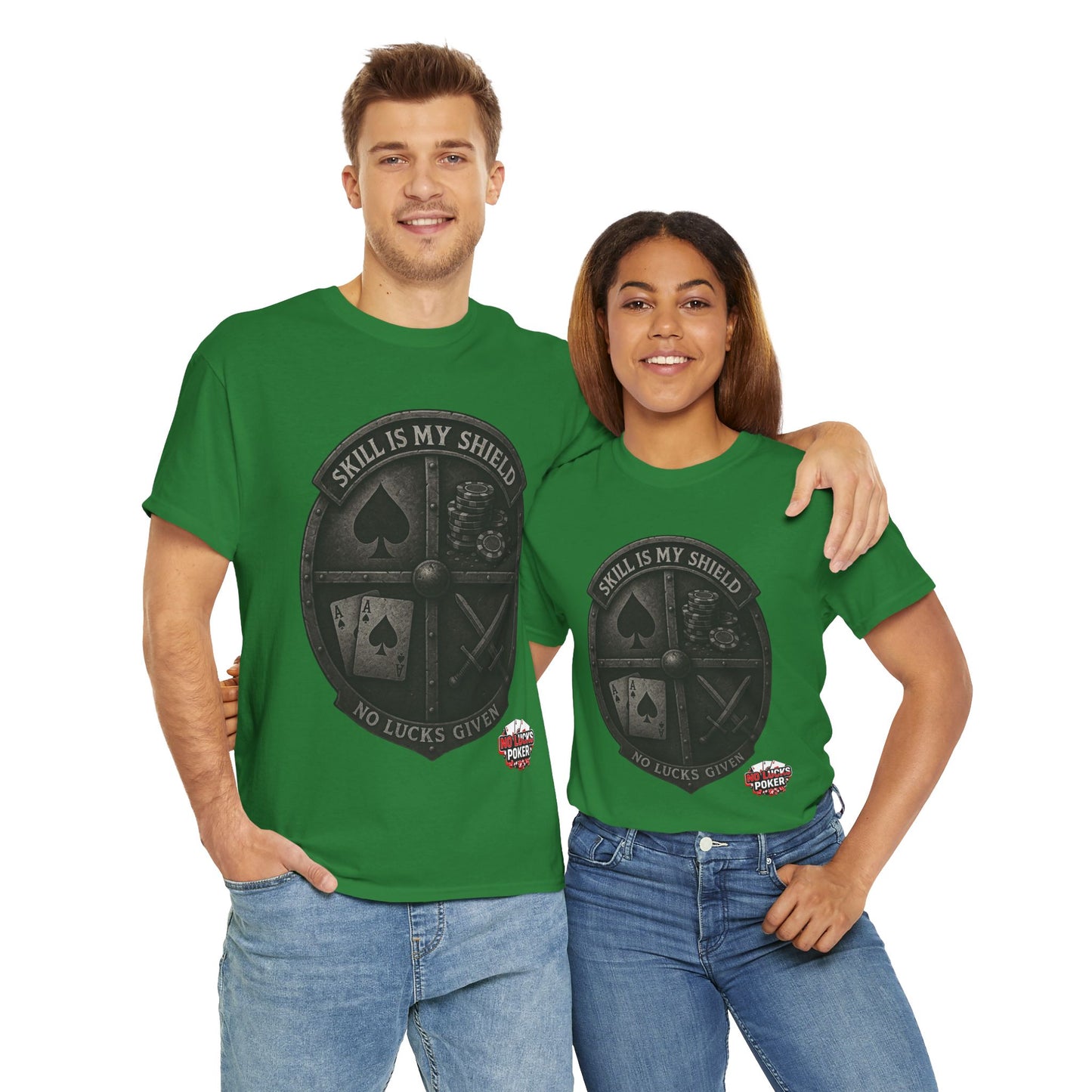 Stack or Shatter Poker T-Shirt | No Lucks Given – Skill Over Luck