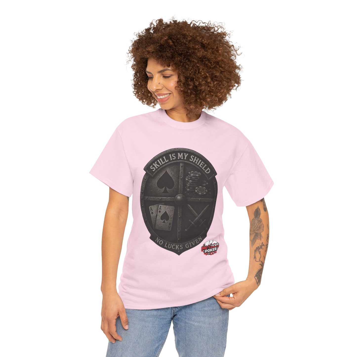 Stack or Shatter Poker T-Shirt | No Lucks Given – Skill Over Luck