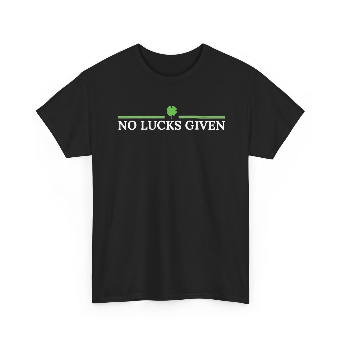 No Lucks Given – Classic Logo Poker Tee (Good Luck, All In)