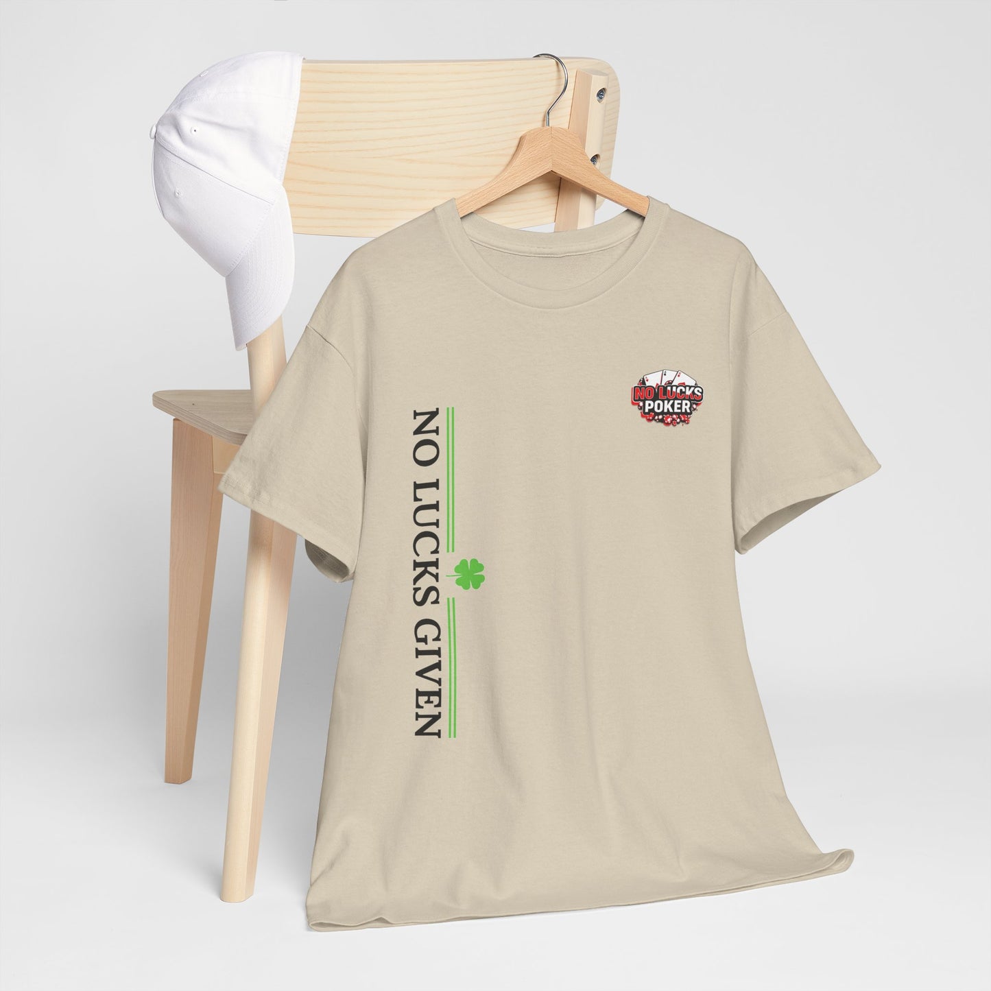 No Lucks Given – Signature Logo Poker Tee (All In Edition)
