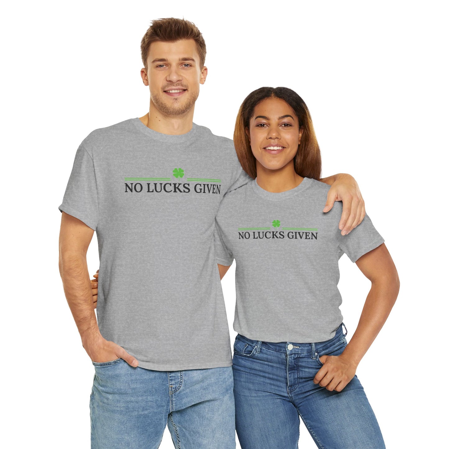 No Lucks Given – Classic Logo Poker Tee (Good Luck, All In)