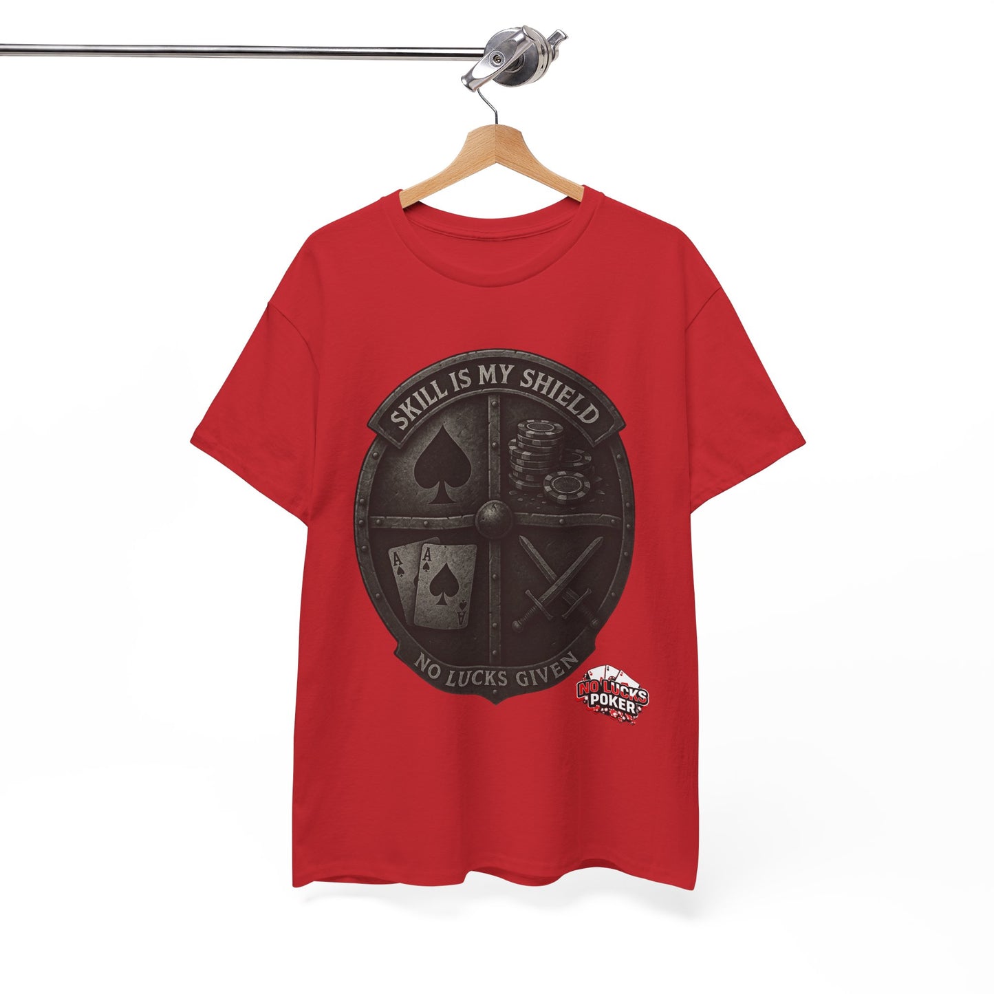Stack or Shatter Poker T-Shirt | No Lucks Given – Skill Over Luck