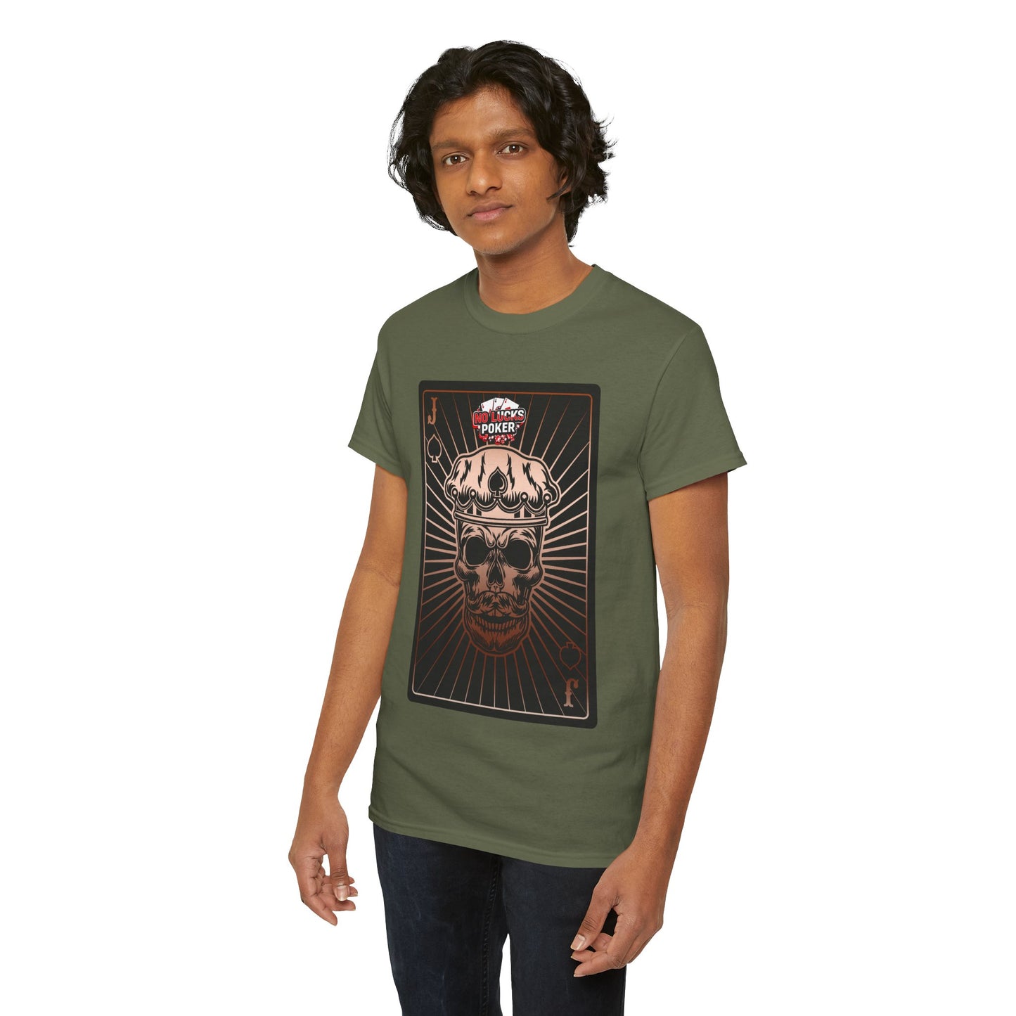 No Lucks Given – Jack Skull Crown of Spades Poker Tee (Copper Edition)