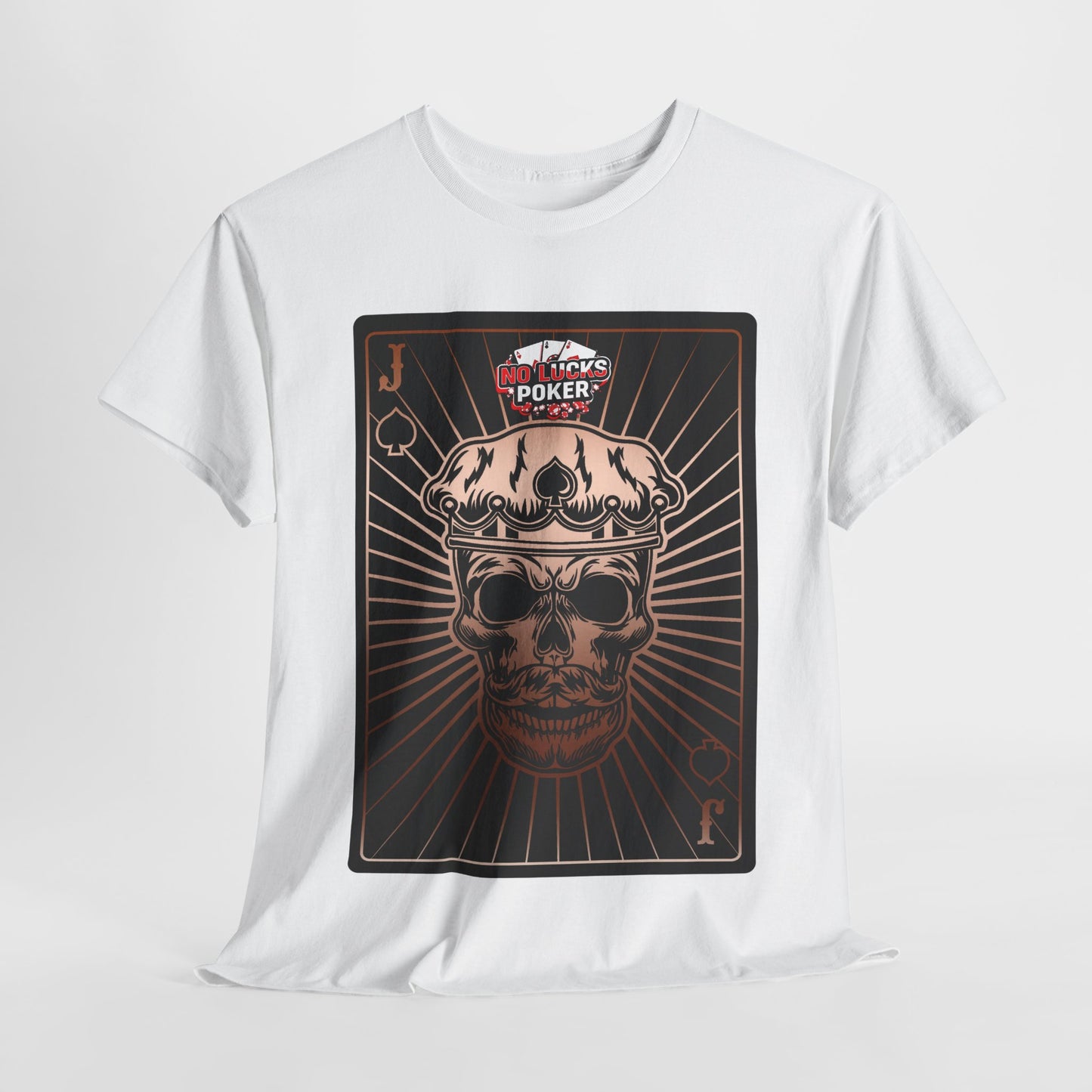 No Lucks Given – Jack Skull Crown of Spades Poker Tee (Copper Edition)