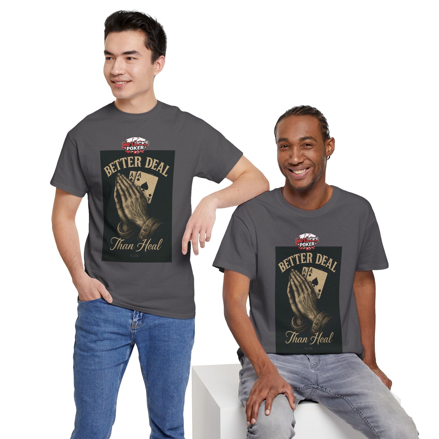 No Prayers Just Play Poker T-Shirt | Zero Lucks – Skill Over Superstition
