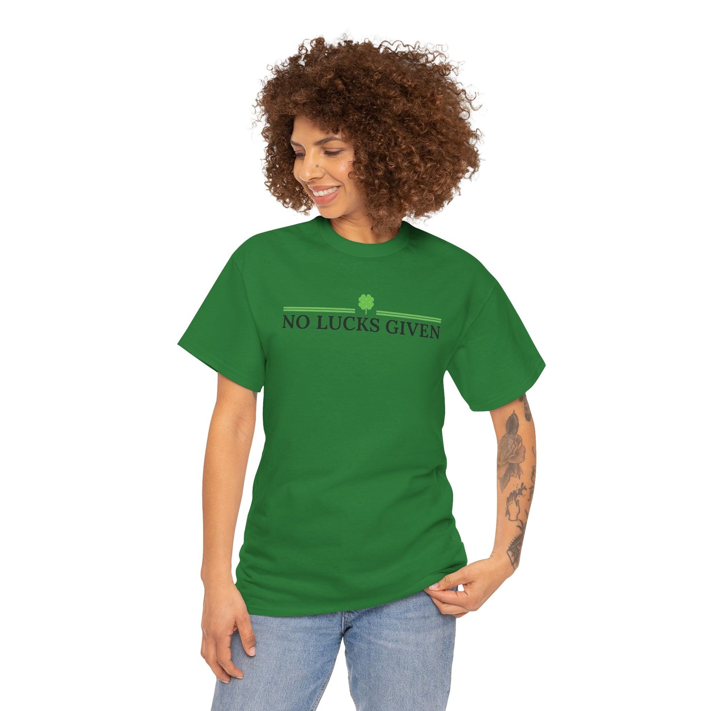 No Lucks Given – Classic Logo Poker Tee (Good Luck, All In)