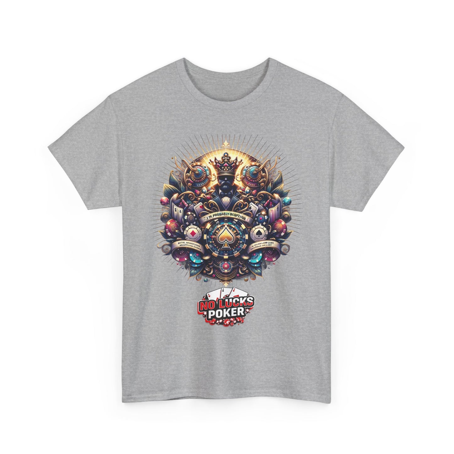 I'm Probably Bluffing unisex heavy cotton tee Poker Apparel