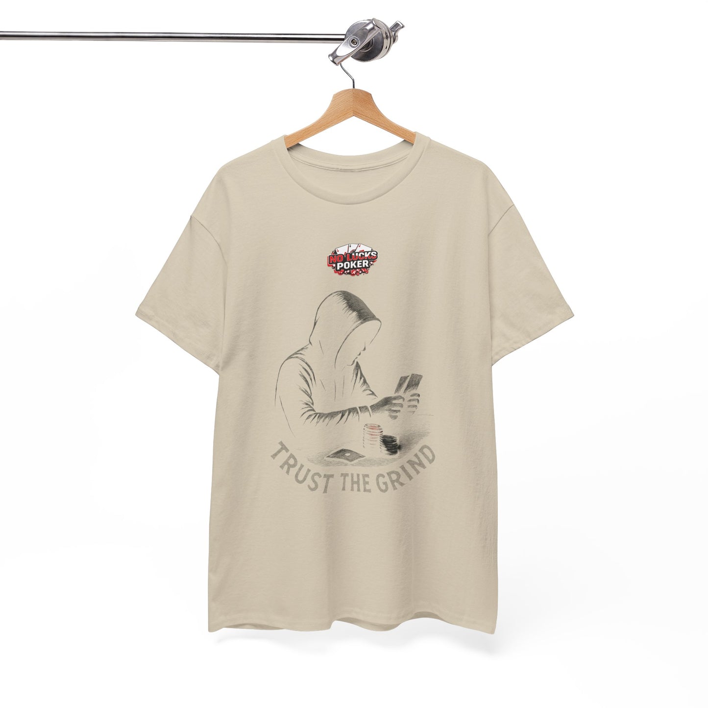 Trust the Grind Poker T-Shirt | Zero Lucks – Play Sharp