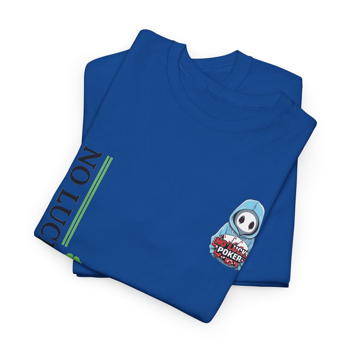 No Lucks Given – Ghost Logo Poker T-Shirt | Stealth Blackout Style