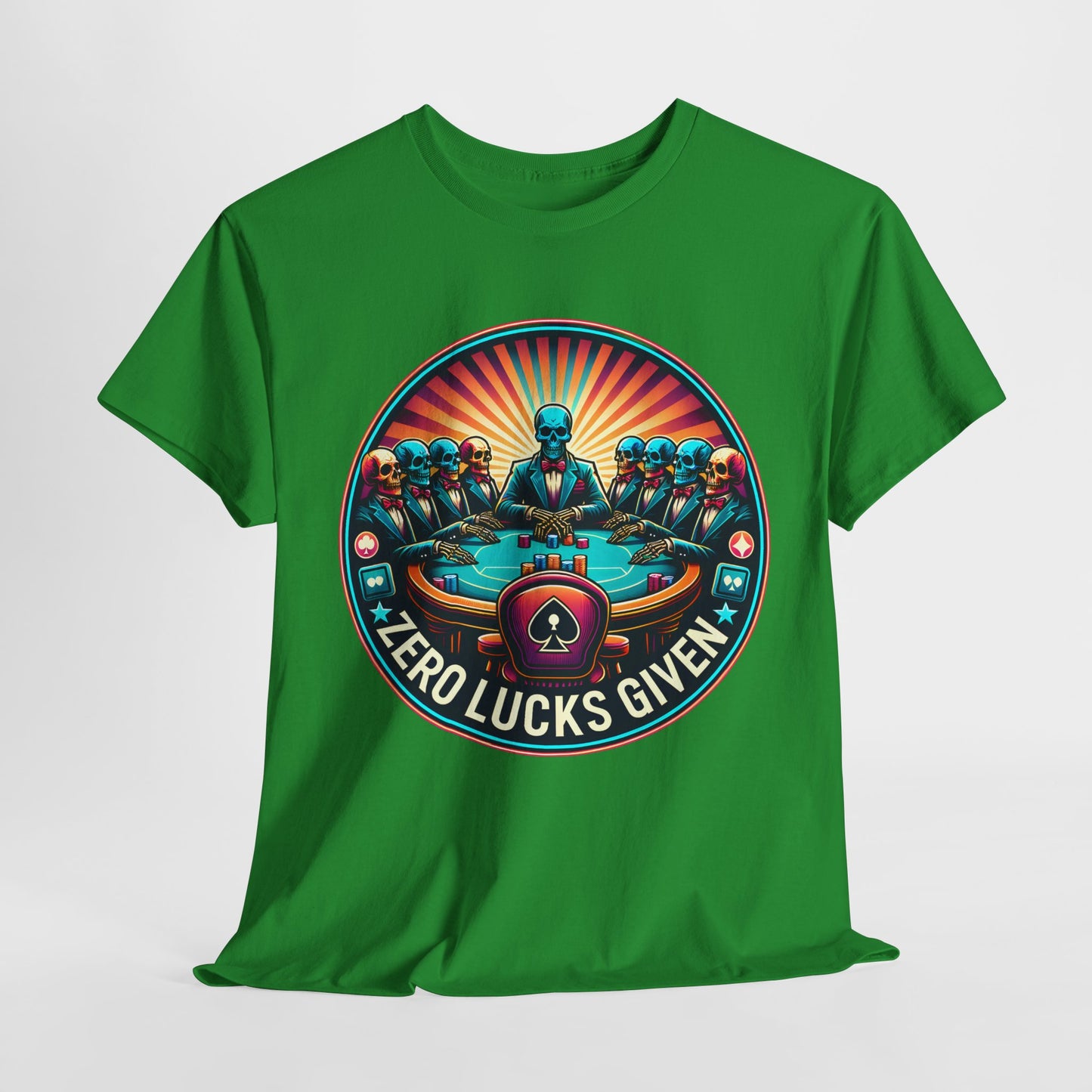 Zero Lucks Given unisex heavy cotton tee Poker Apparel