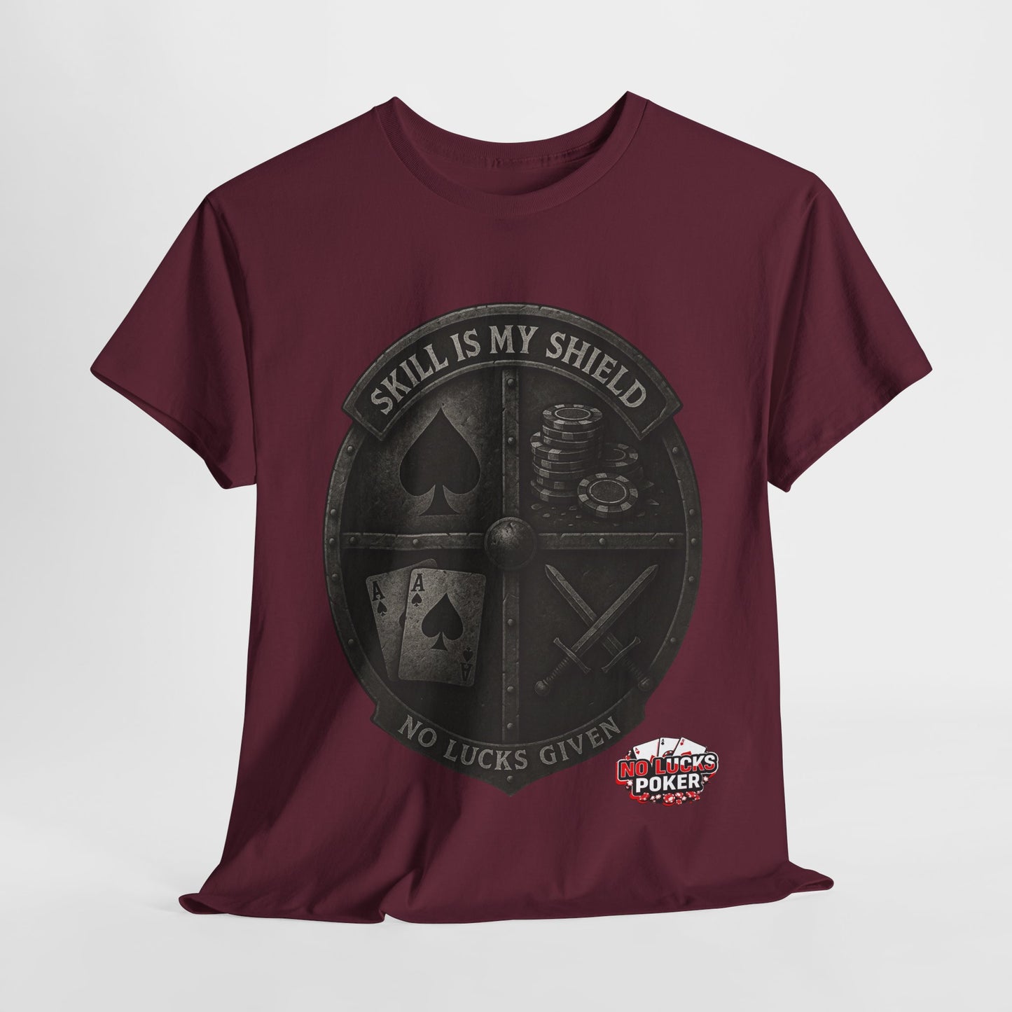 Stack or Shatter Poker T-Shirt | No Lucks Given – Skill Over Luck
