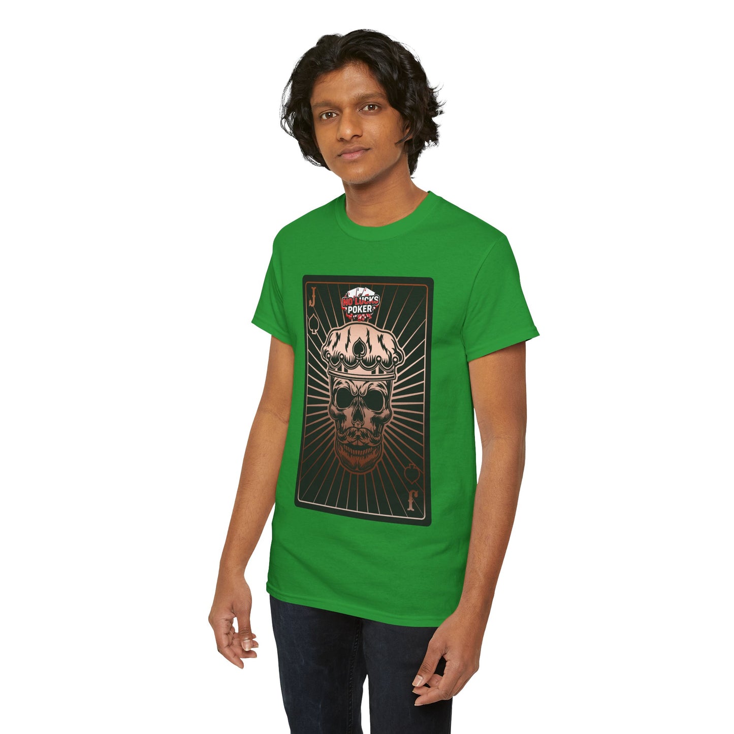 No Lucks Given – Jack Skull Crown of Spades Poker Tee (Copper Edition)