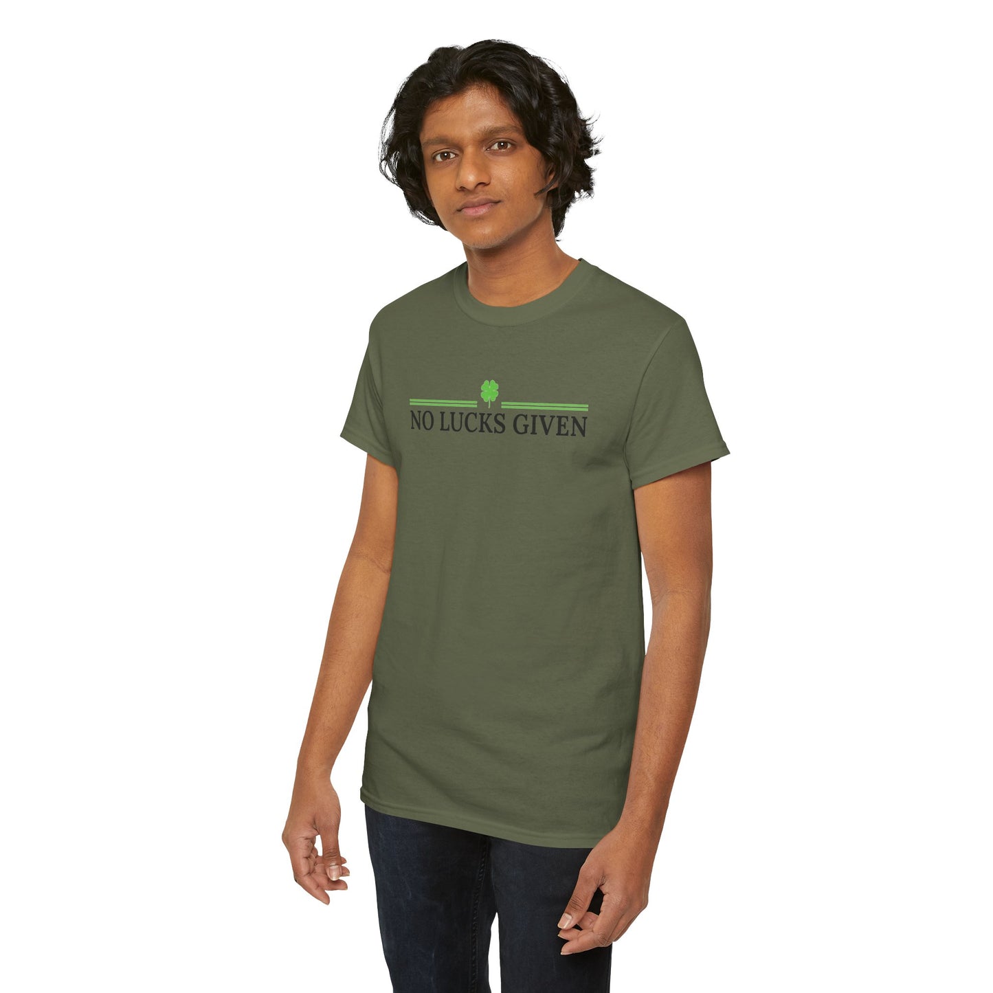 No Lucks Given – Classic Logo Poker Tee (Good Luck, All In)