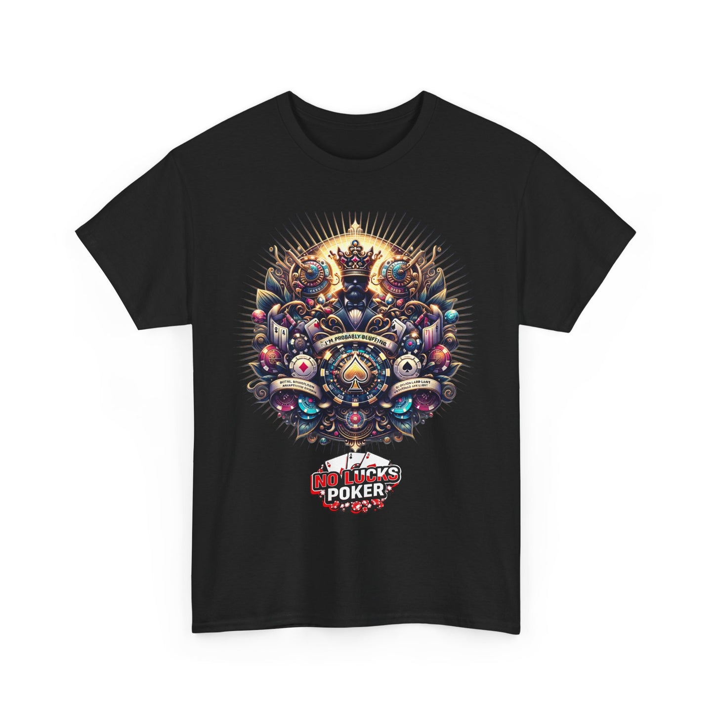 I'm Probably Bluffing unisex heavy cotton tee Poker Apparel