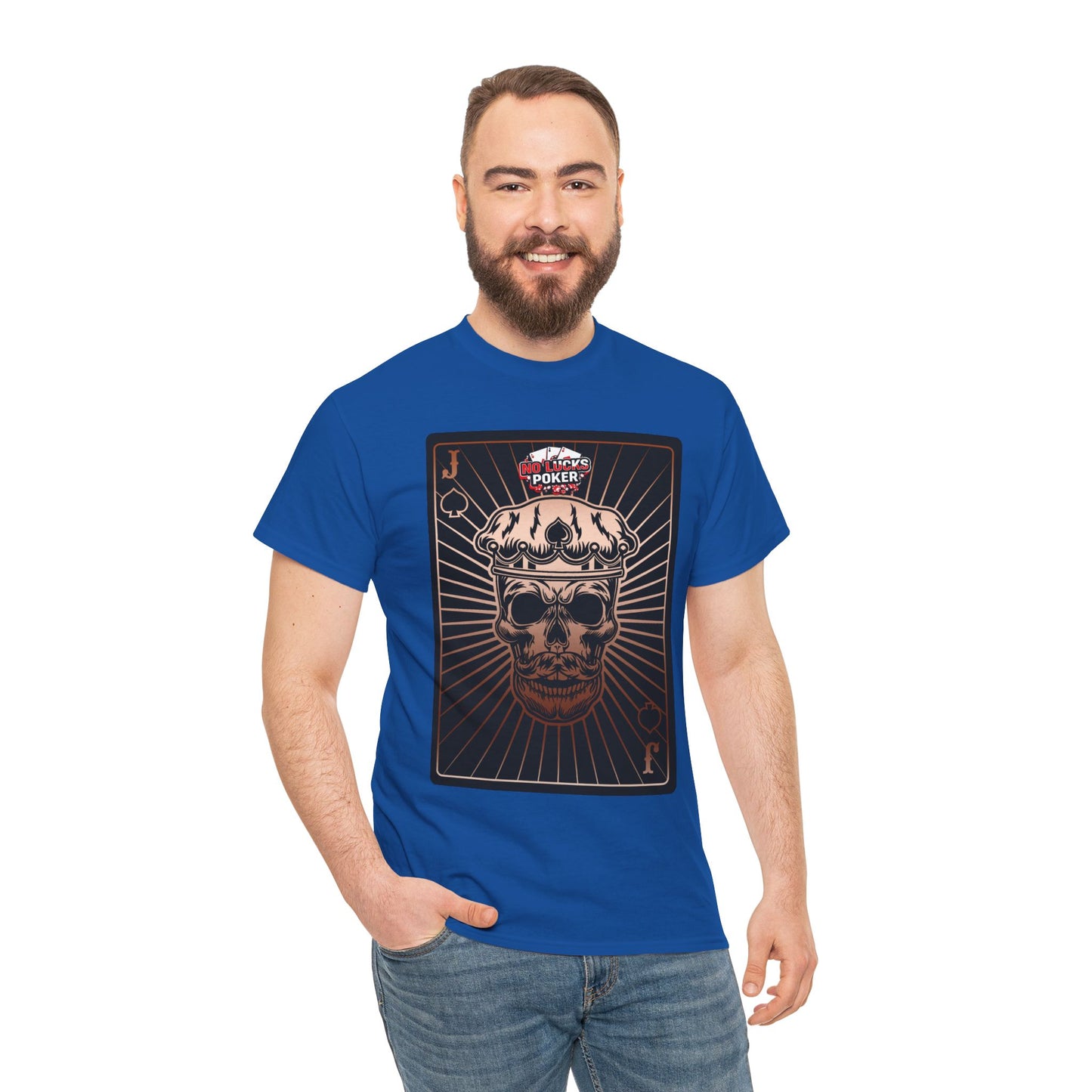 No Lucks Given – Jack Skull Crown of Spades Poker Tee (Copper Edition)