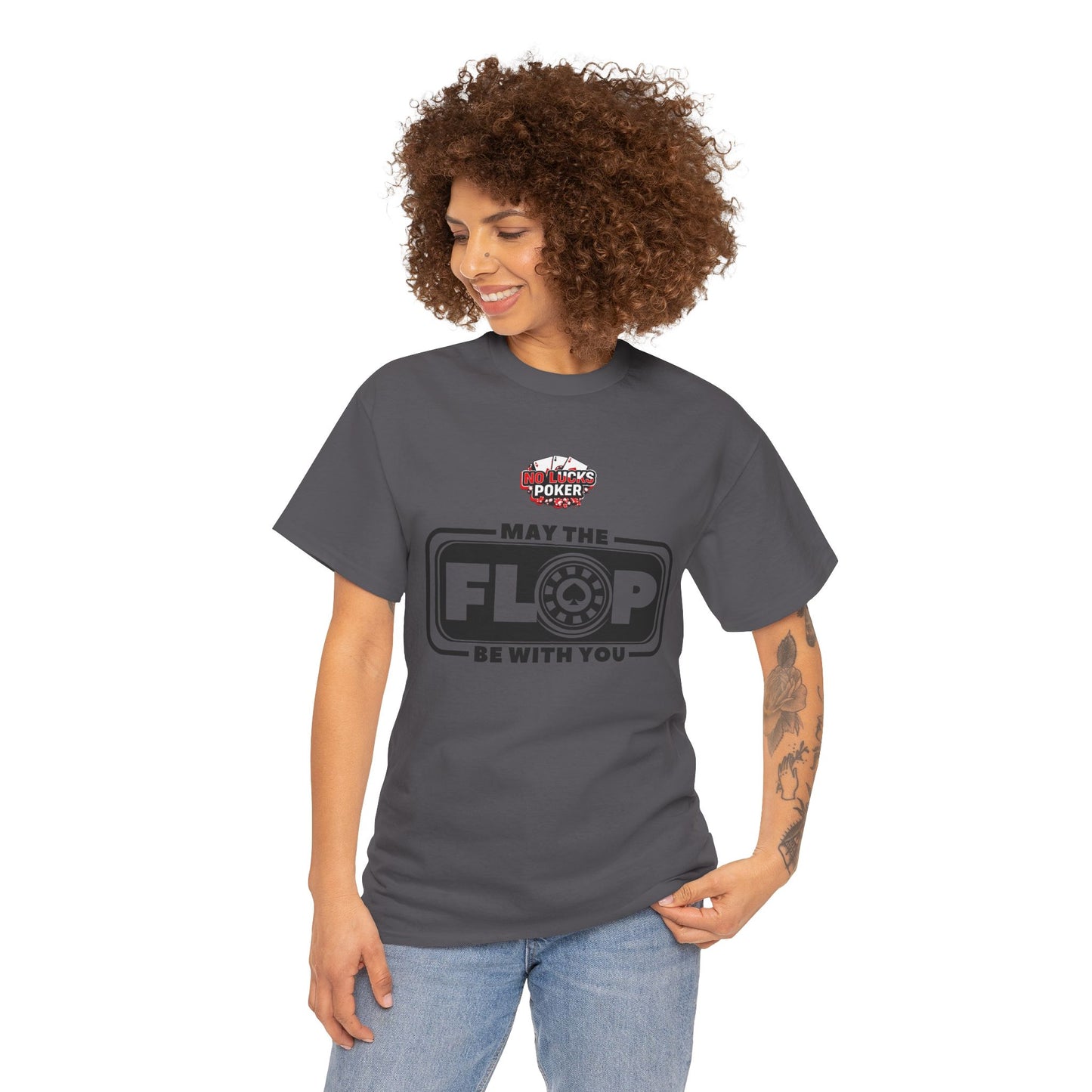 Zero Lucks – “May the Flop Be With You” Poker Logo Tee