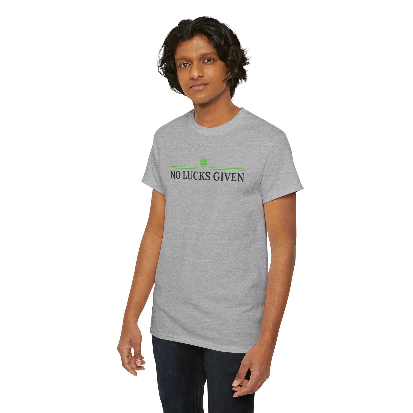 No Lucks Given – Classic Logo Poker Tee (Good Luck, All In)