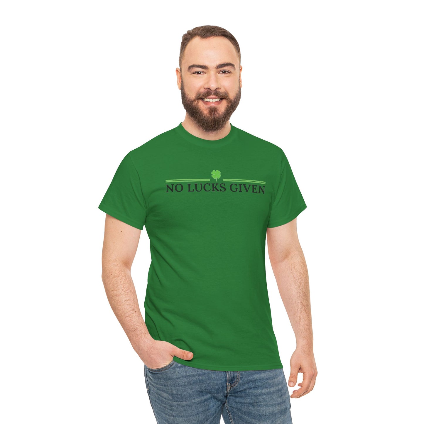 No Lucks Given – Classic Logo Poker Tee (Good Luck, All In)