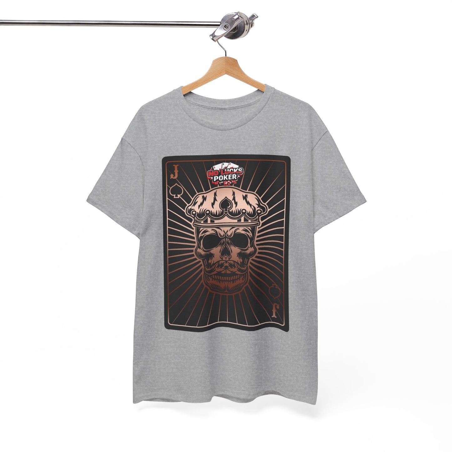 No Lucks Given – Jack Skull Crown of Spades Poker Tee (Copper Edition)