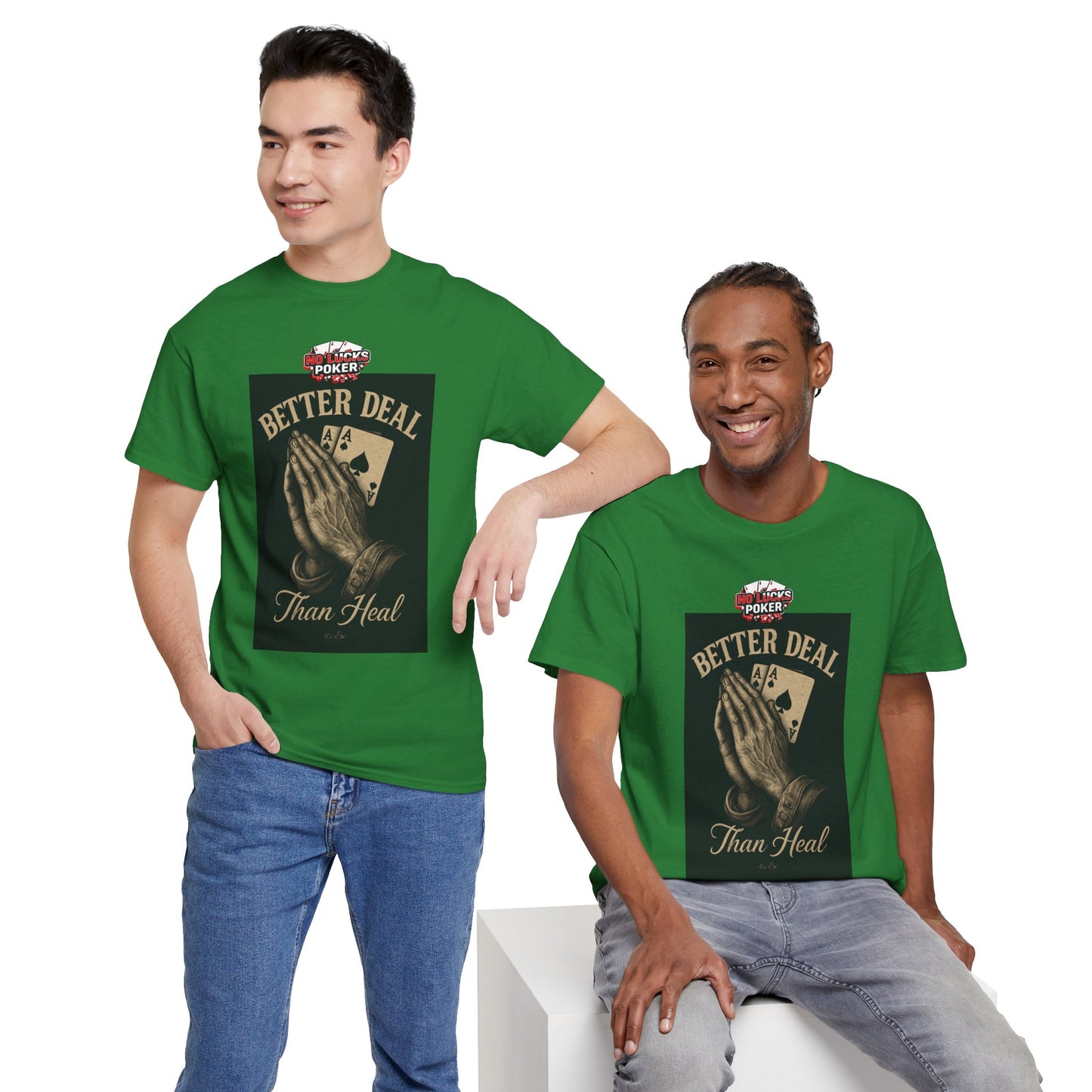 No Prayers Just Play Poker T-Shirt | Zero Lucks – Skill Over Superstition
