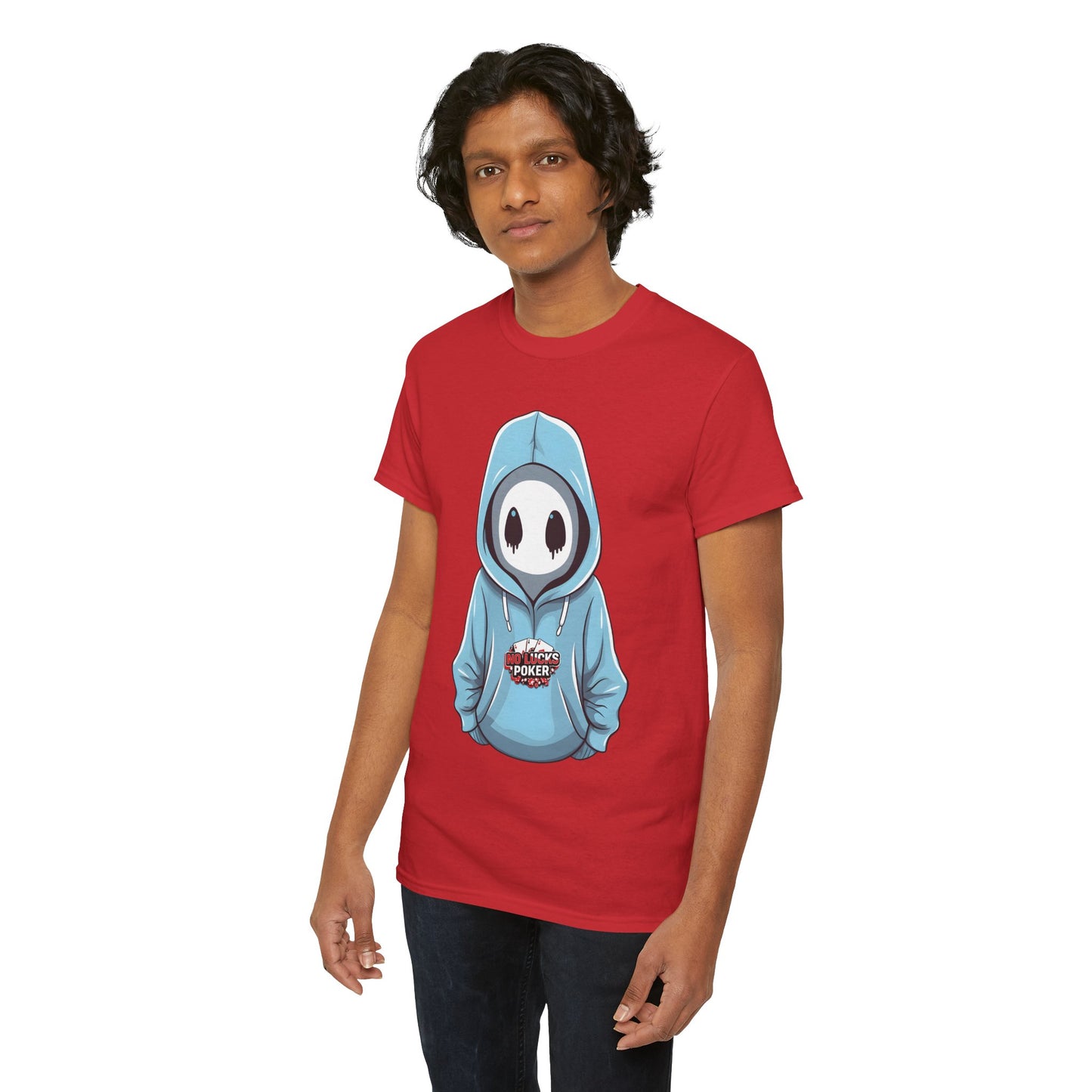No Lucks Given – Mysterious Hoodie Player Poker Tee