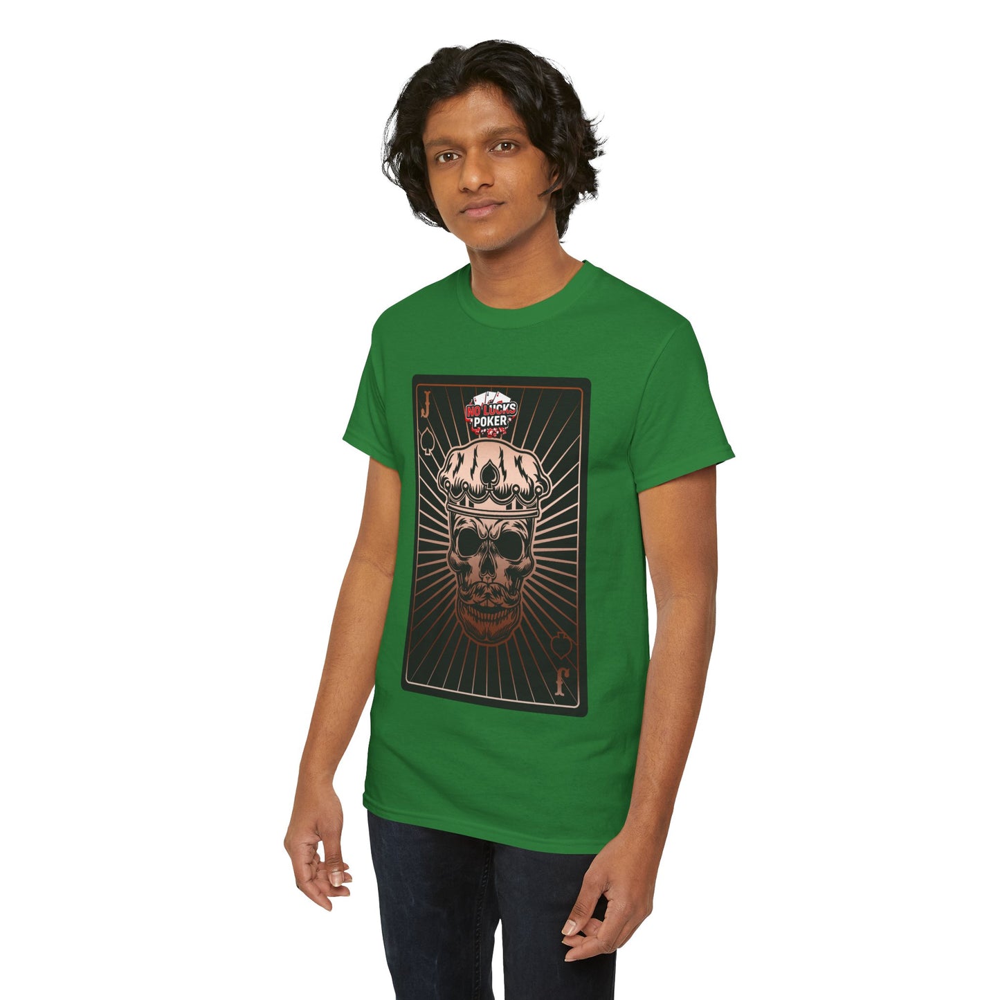 No Lucks Given – Jack Skull Crown of Spades Poker Tee (Copper Edition)